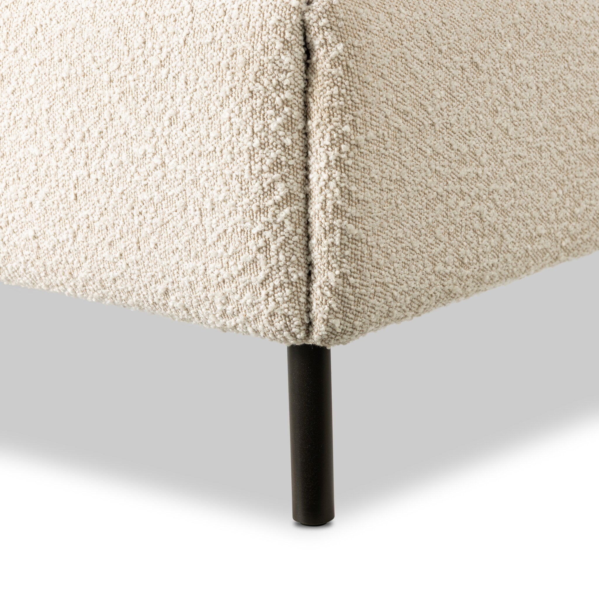 Four Hands Anderson Bed — Knoll Natural-Distressed Brown-Waxed Black (PC)-Cal King