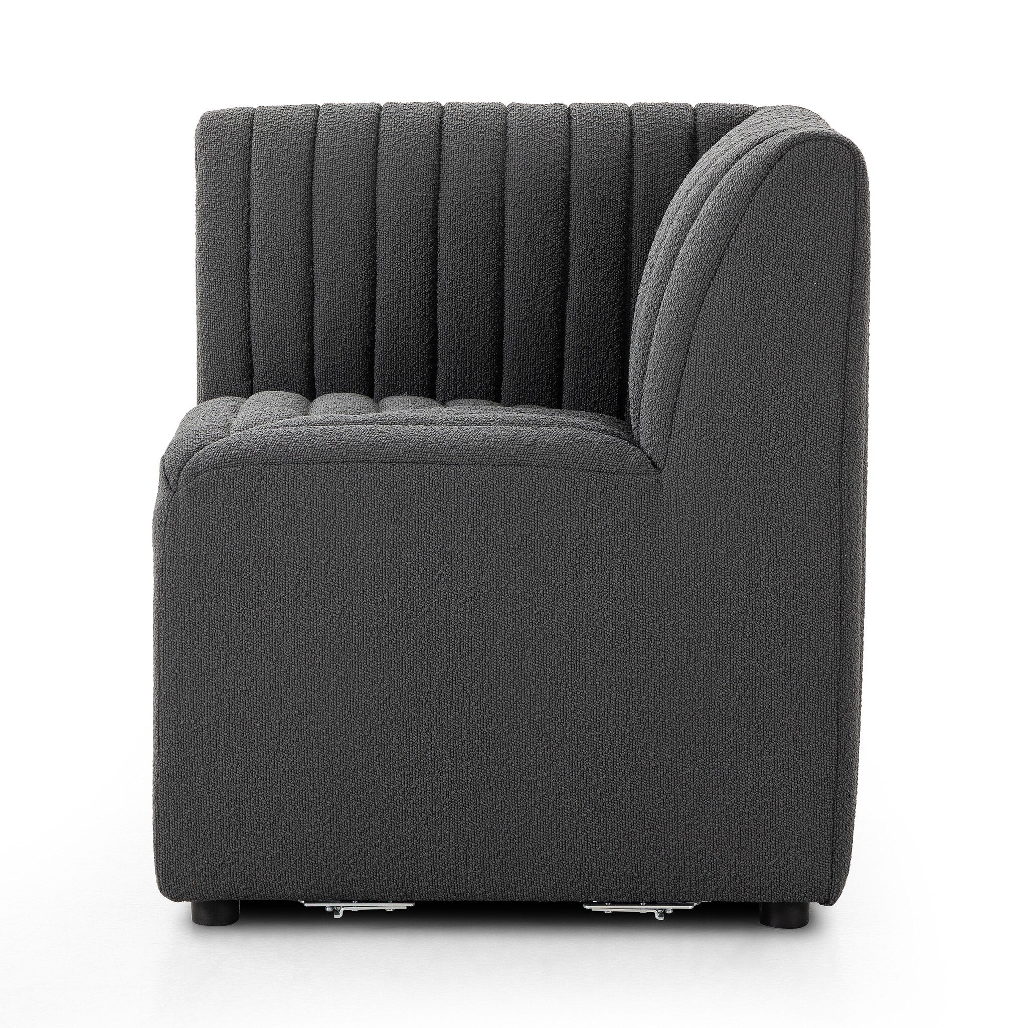Four Hands Build Your Own: Augustine Dining Banquette — FIQA Boucle Charcoal