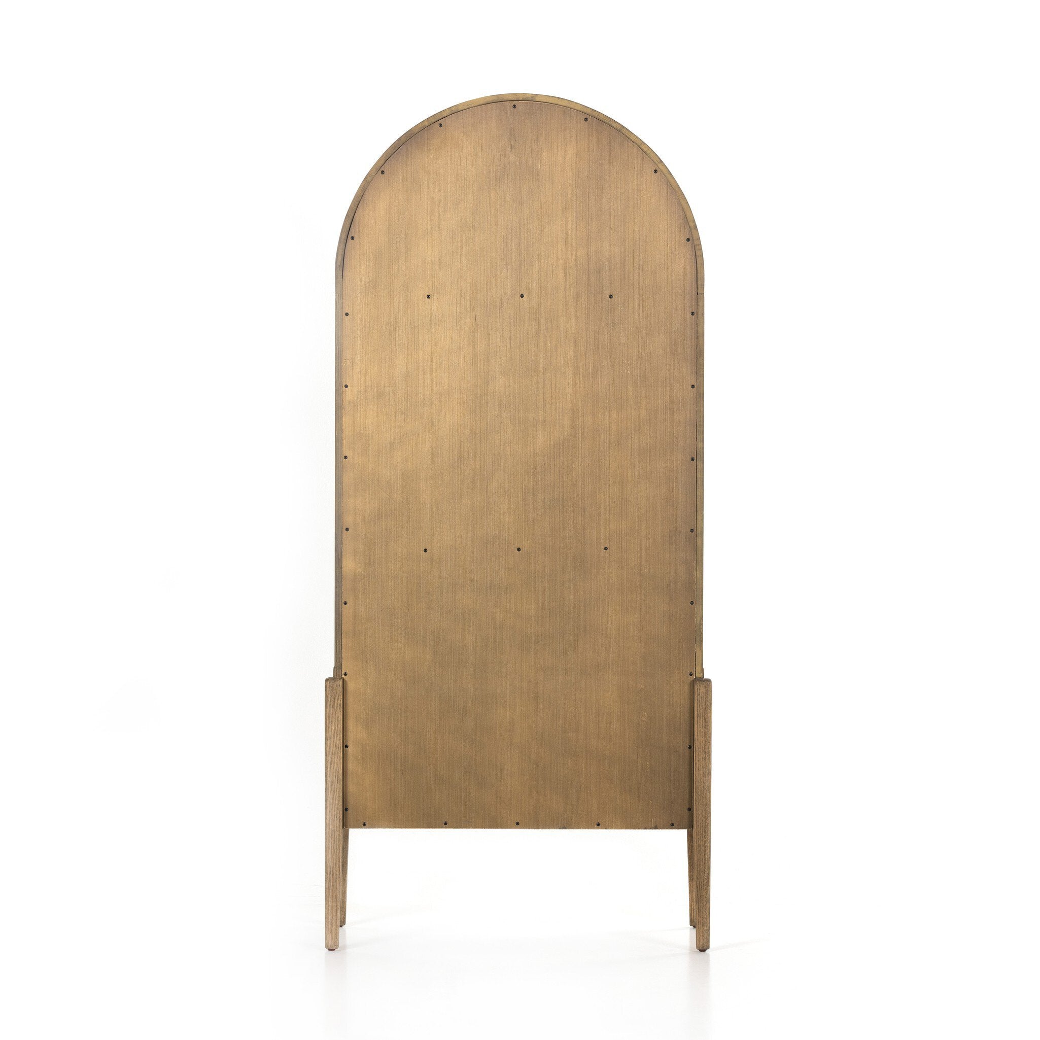 Four Hands Tolle Cabinet — Worn Brass-Drifted Oak Solid-Drifted Oak Veneer