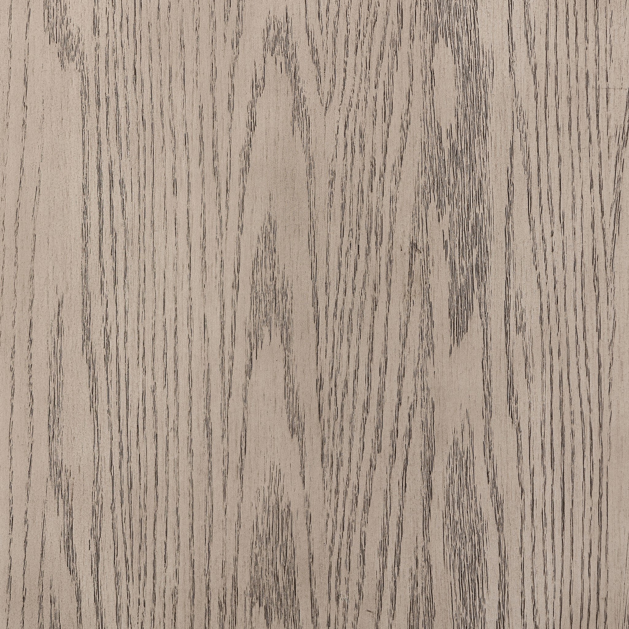 Four Hands Tolle Cabinet — Rustic White Solid-Warm Natural Oak Veneer-Antique Brass
