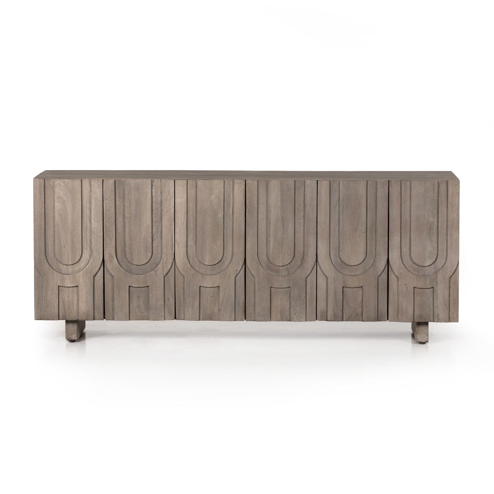 Four Hands Rivka Media Console — Aged Grey