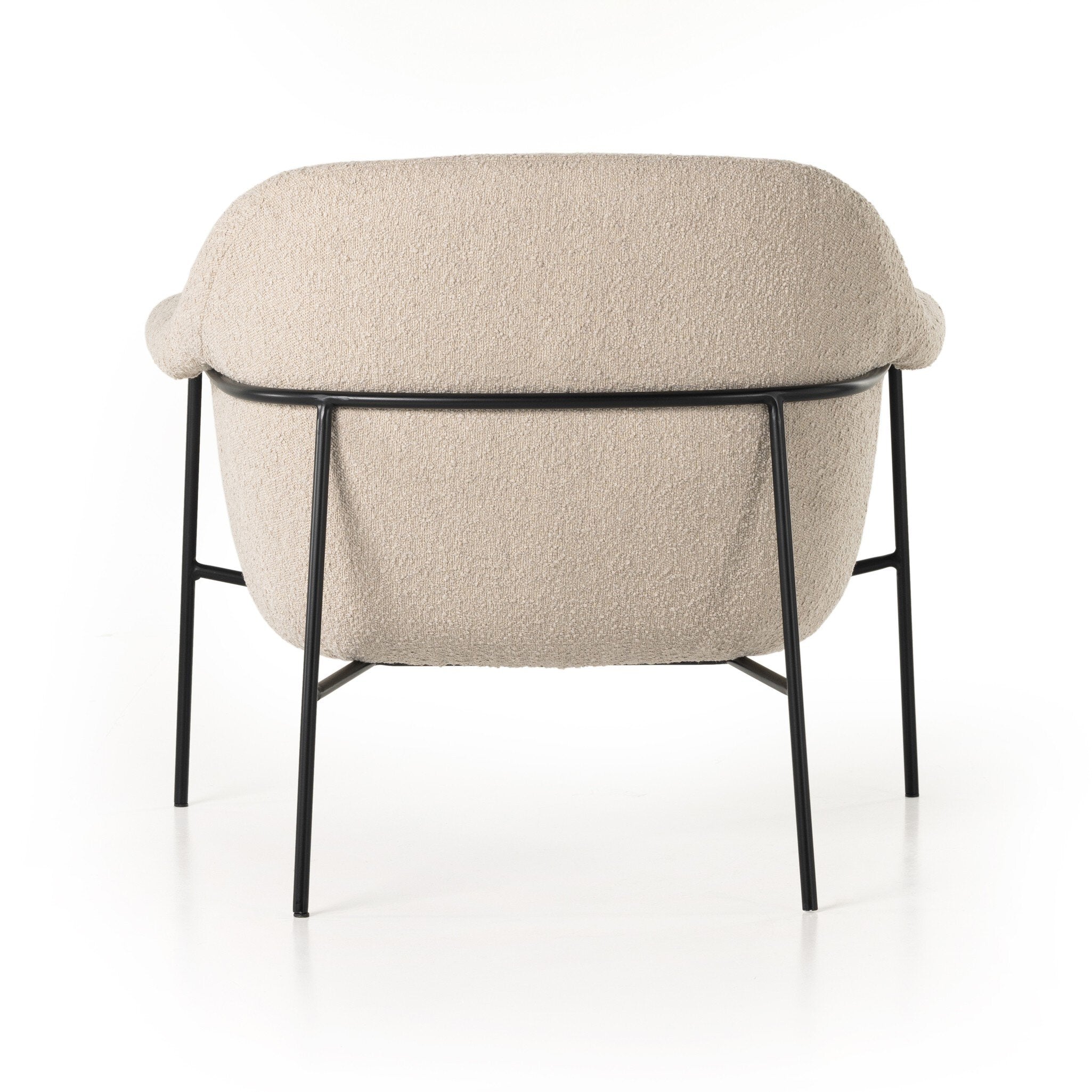 Four Hands Suerte Chair — Knoll Sand-Matte Ebony