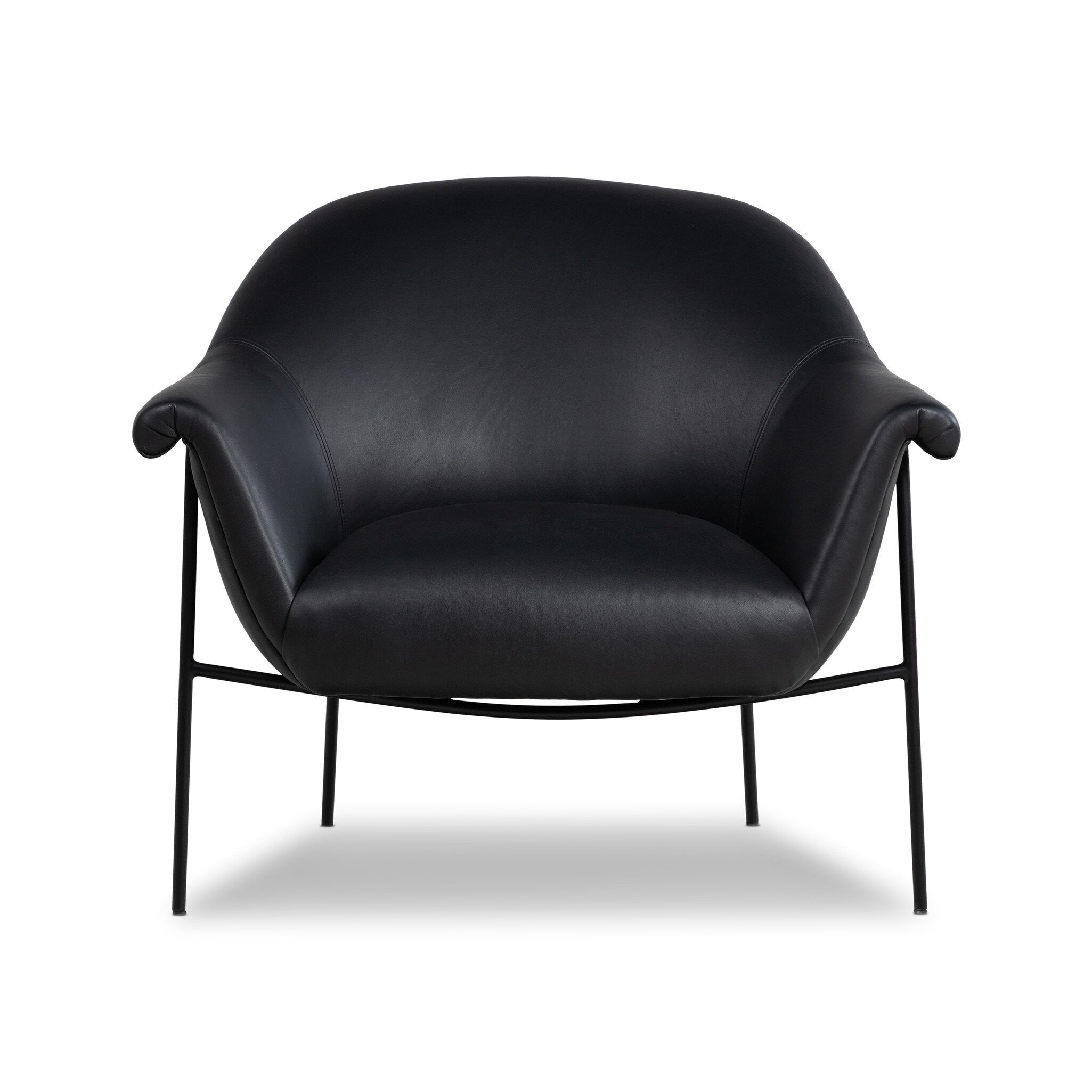 Four Hands Suerte Chair — Carson Black-Matte Ebony
