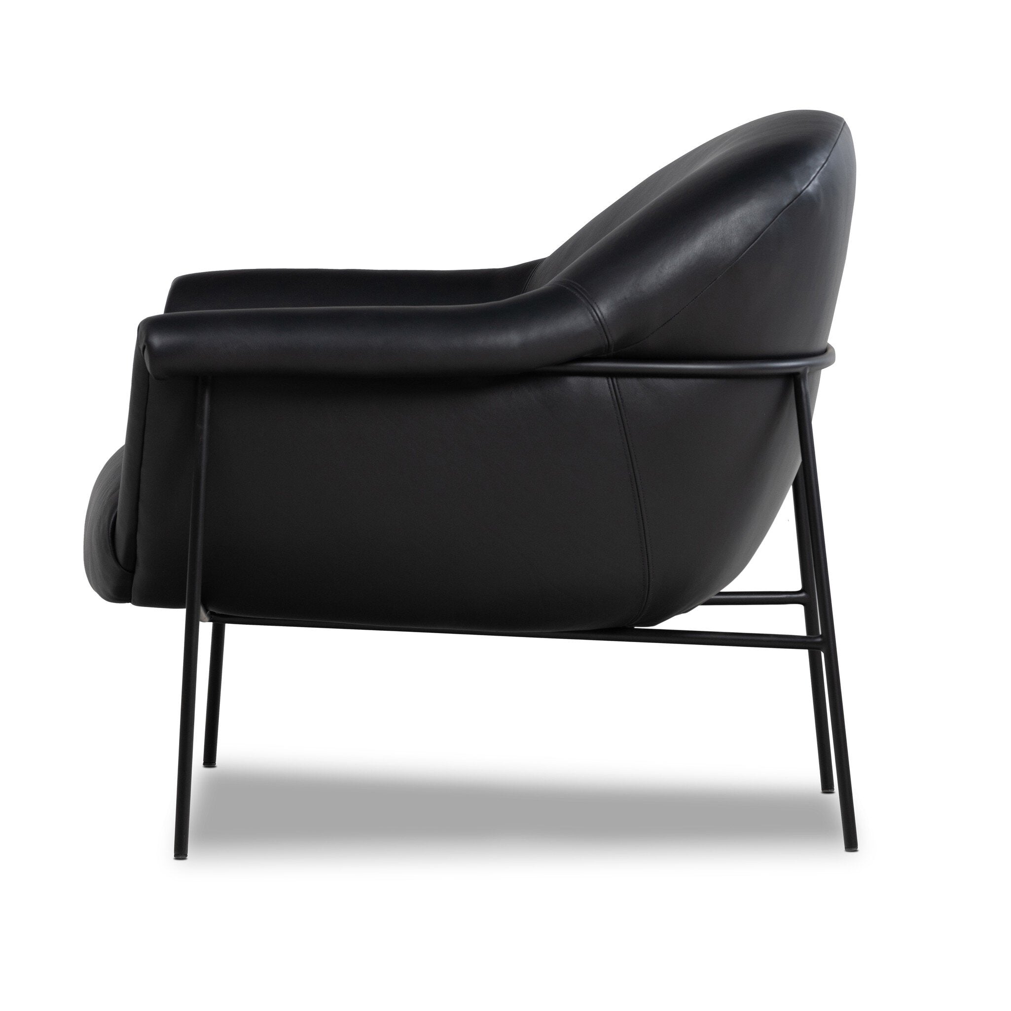 Four Hands Suerte Chair — Carson Black-Matte Ebony