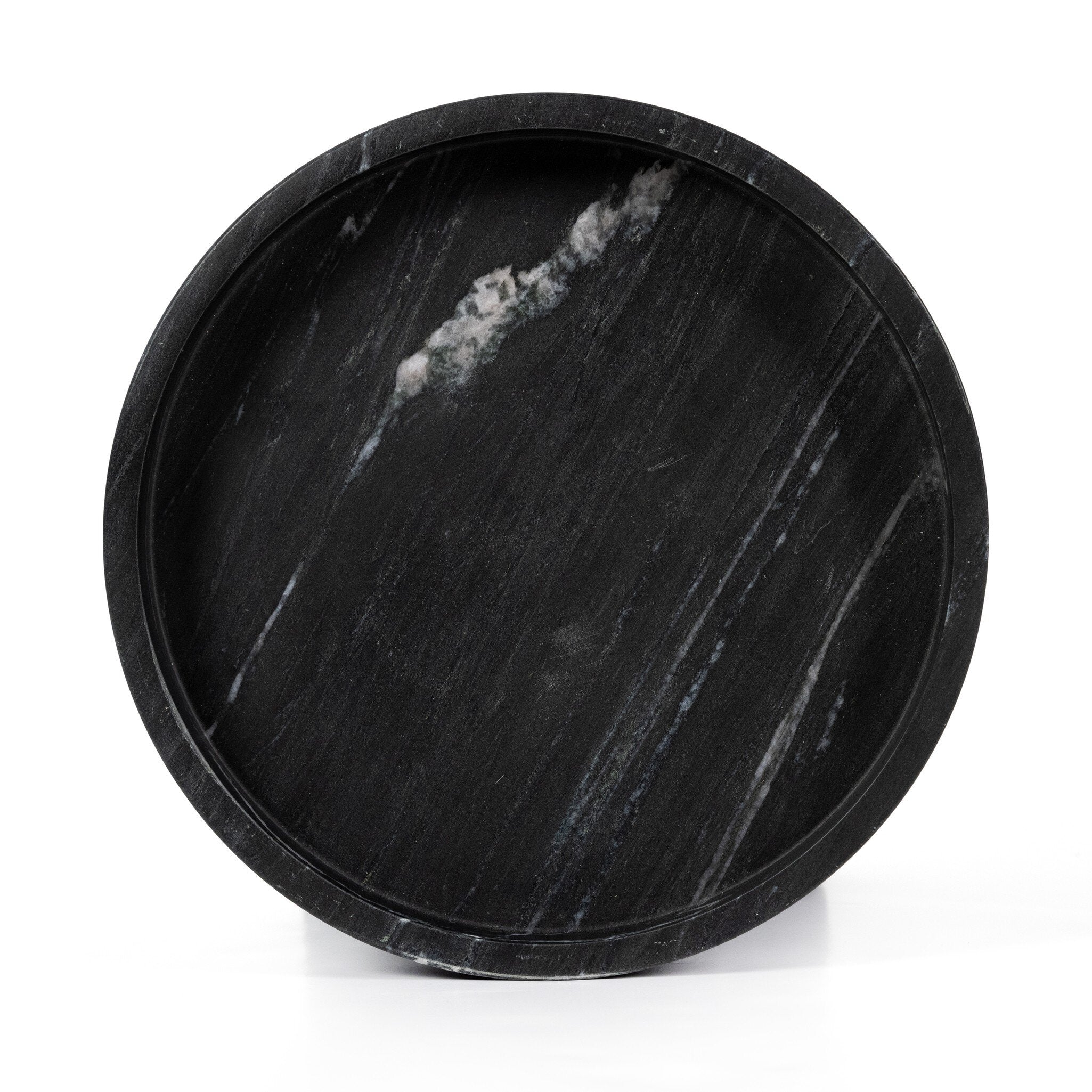 Four Hands Kanto Bowls, Set Of 2 — Black Marble-Antique White Marble