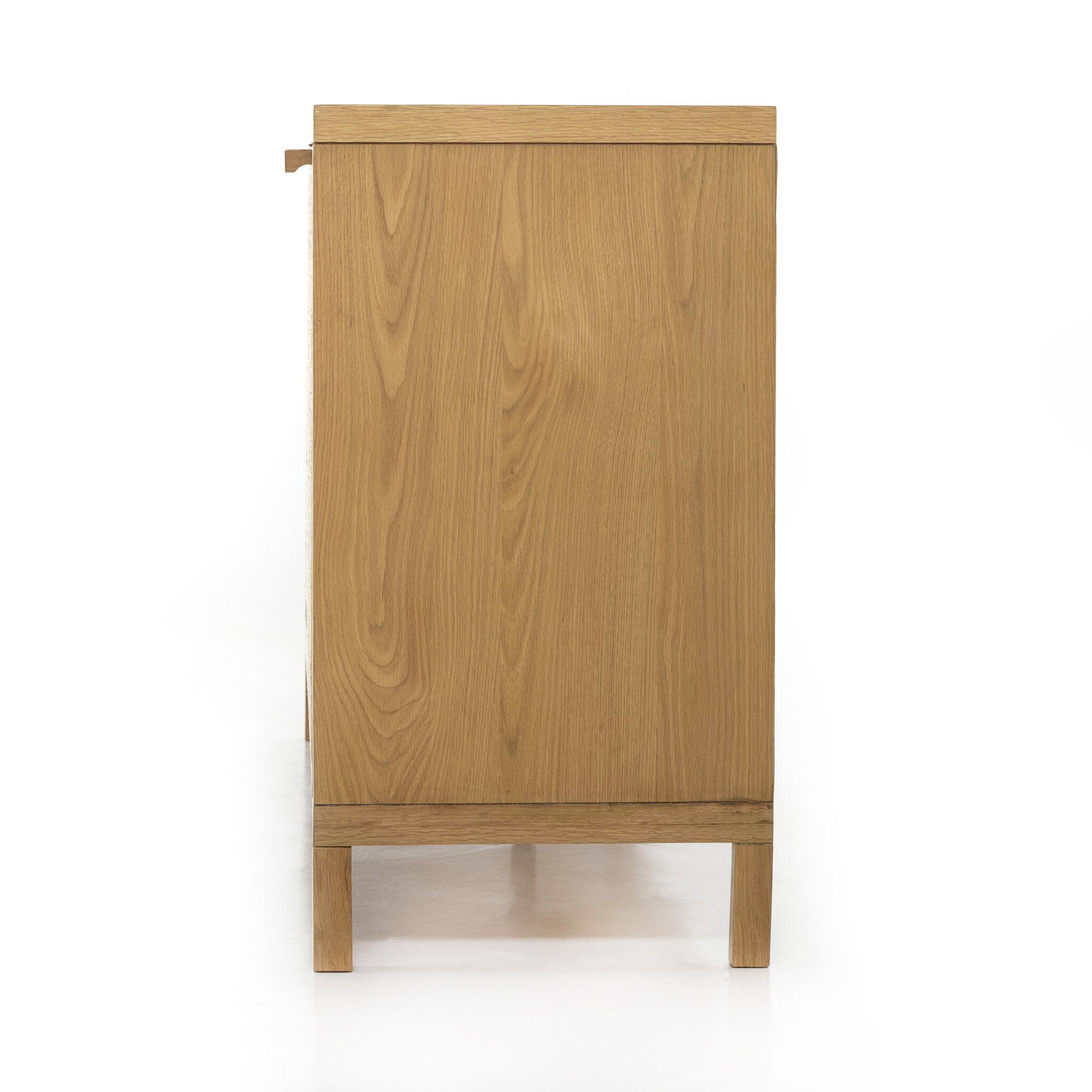 Four Hands Allegra Sideboard — Honey Oak Veneer-Honey Oak-Light Natural Cane