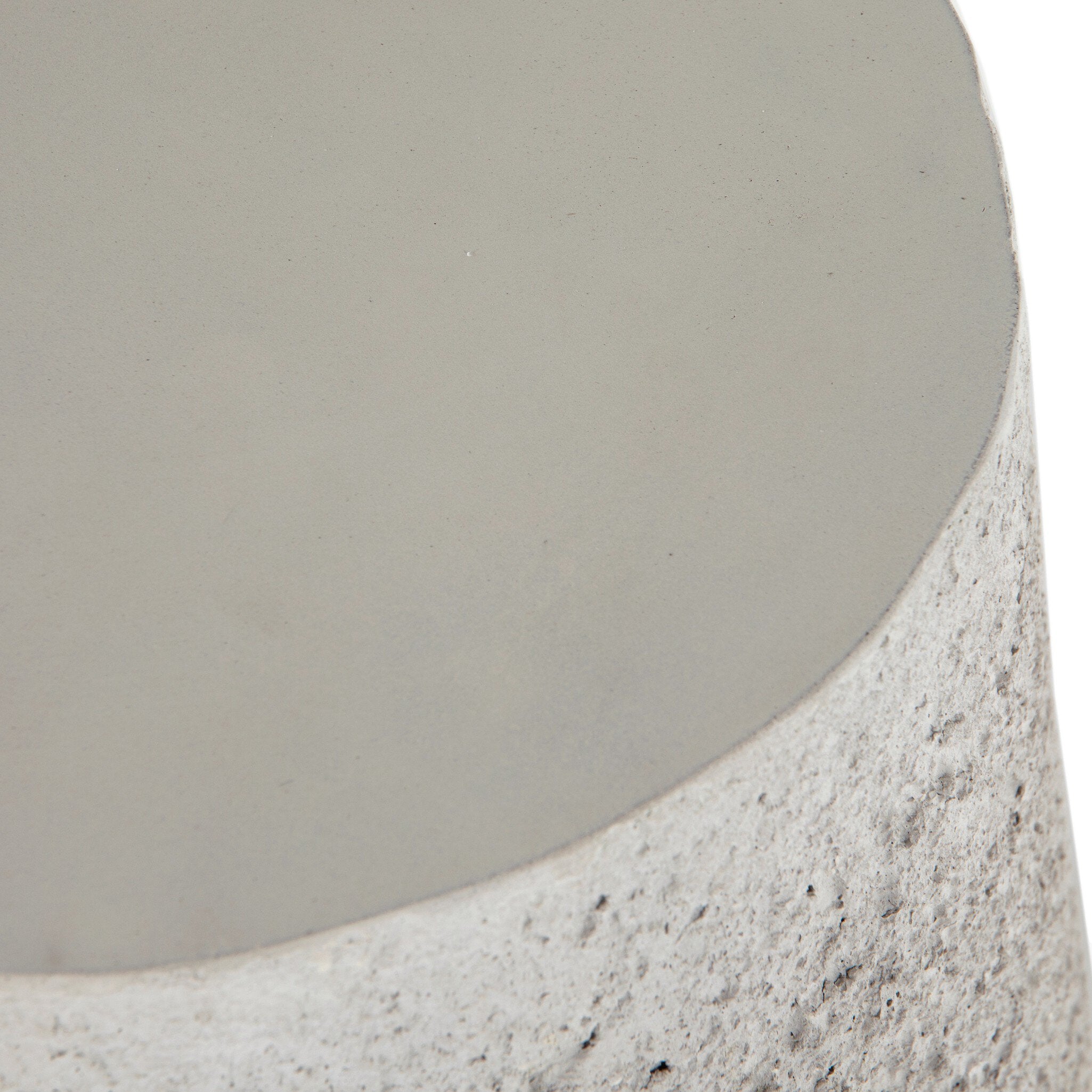 Four Hands Otero Outdoor Tapered End Table — Blanc Stone-Matte Stone