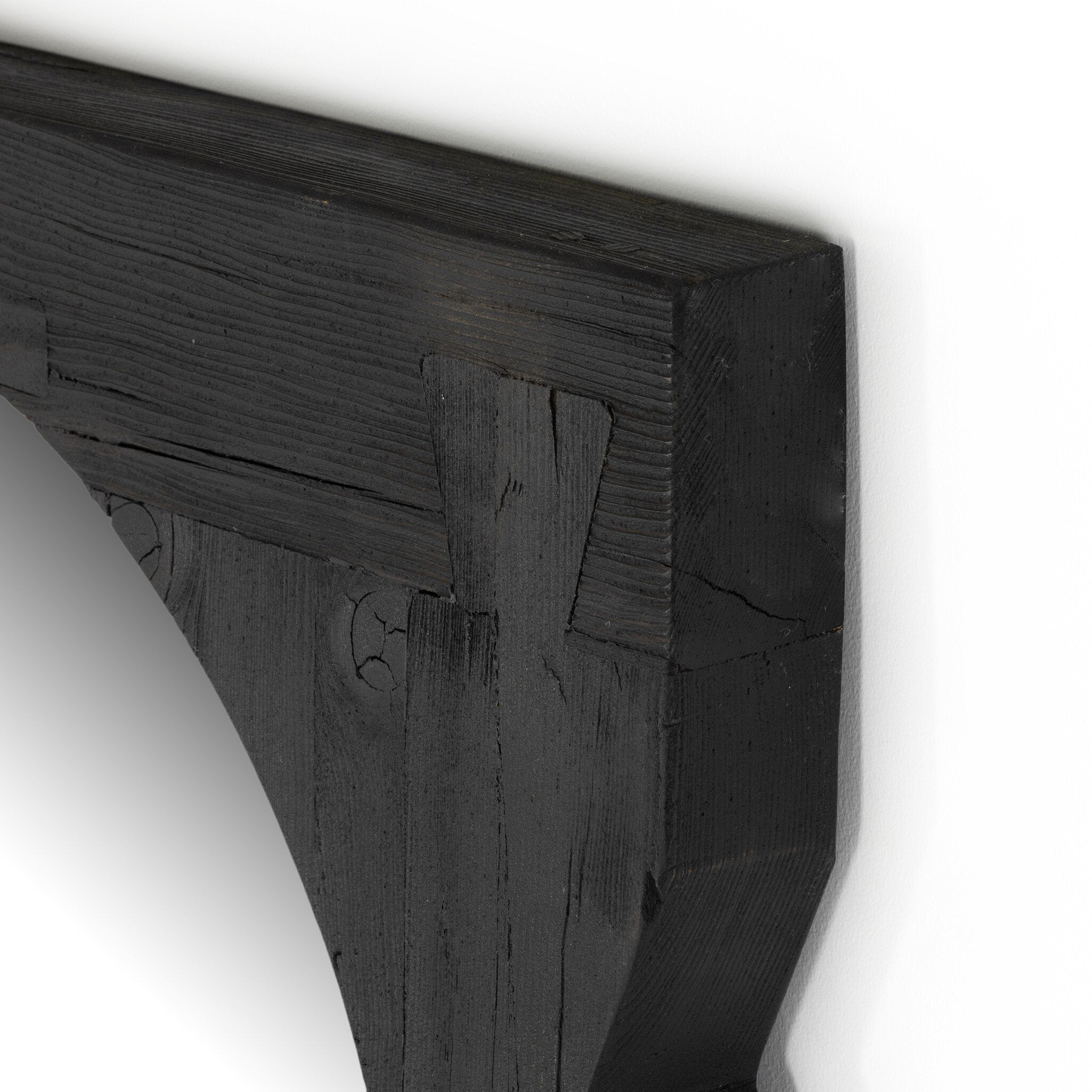 Four Hands Aldrik Mirror — Black Reclaimed Pine