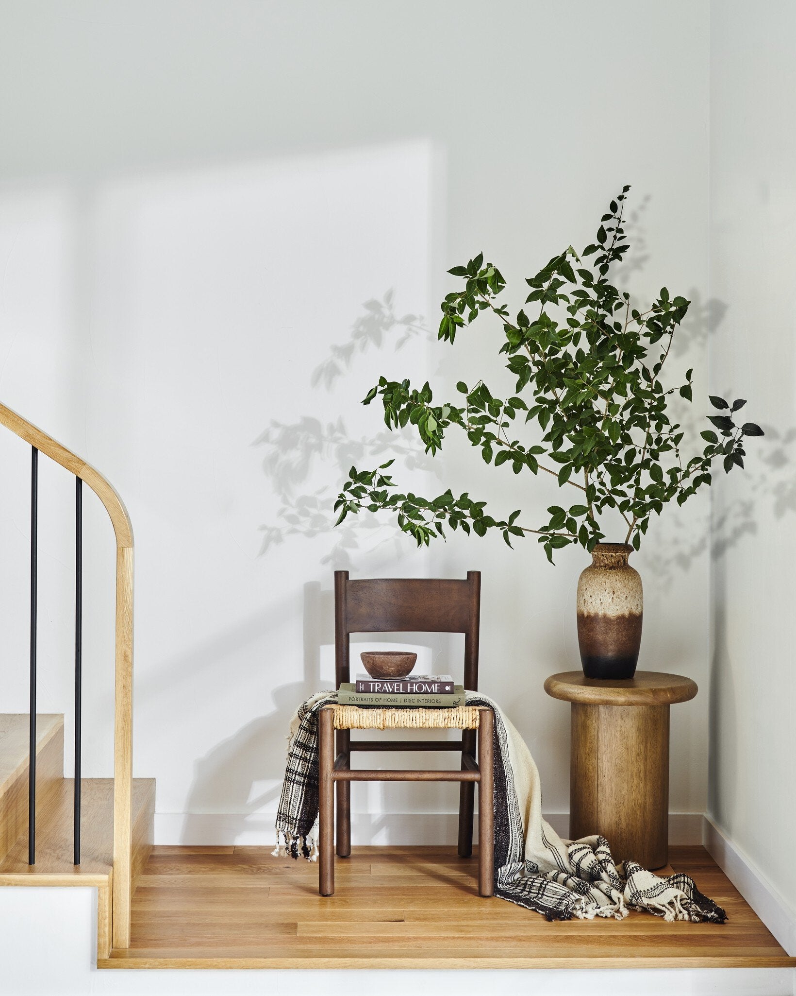 Four Hands Zach End Table — Burnished Parawood
