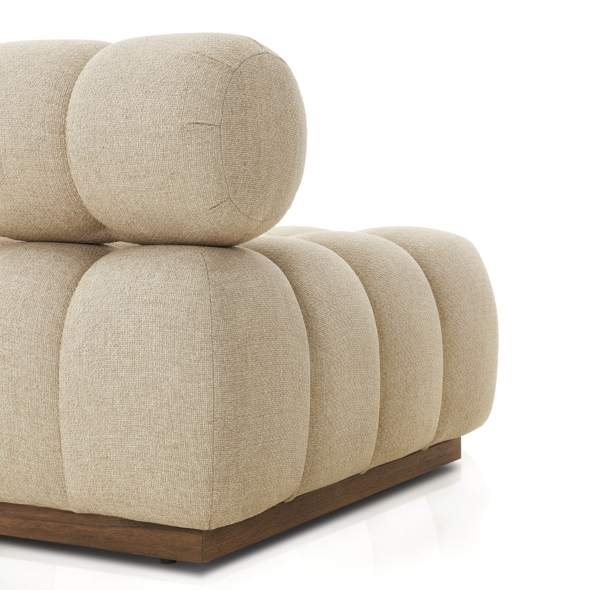 Four Hands Build Your Own: Roma Outdoor Sectional — Hayes Cream-Stained Toasted Brown
