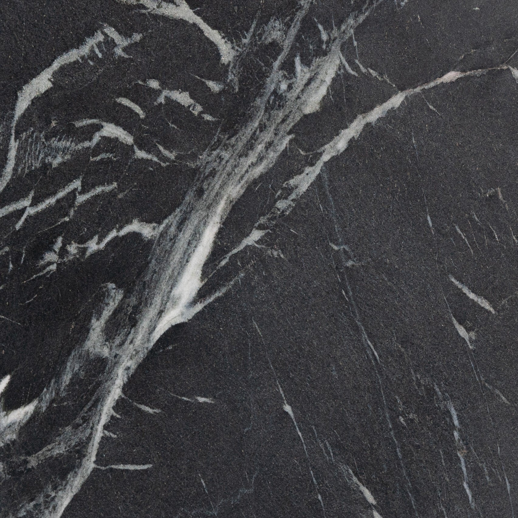 Four Hands Marble Lazy Susan — Black Marble-Dark Kettle Black