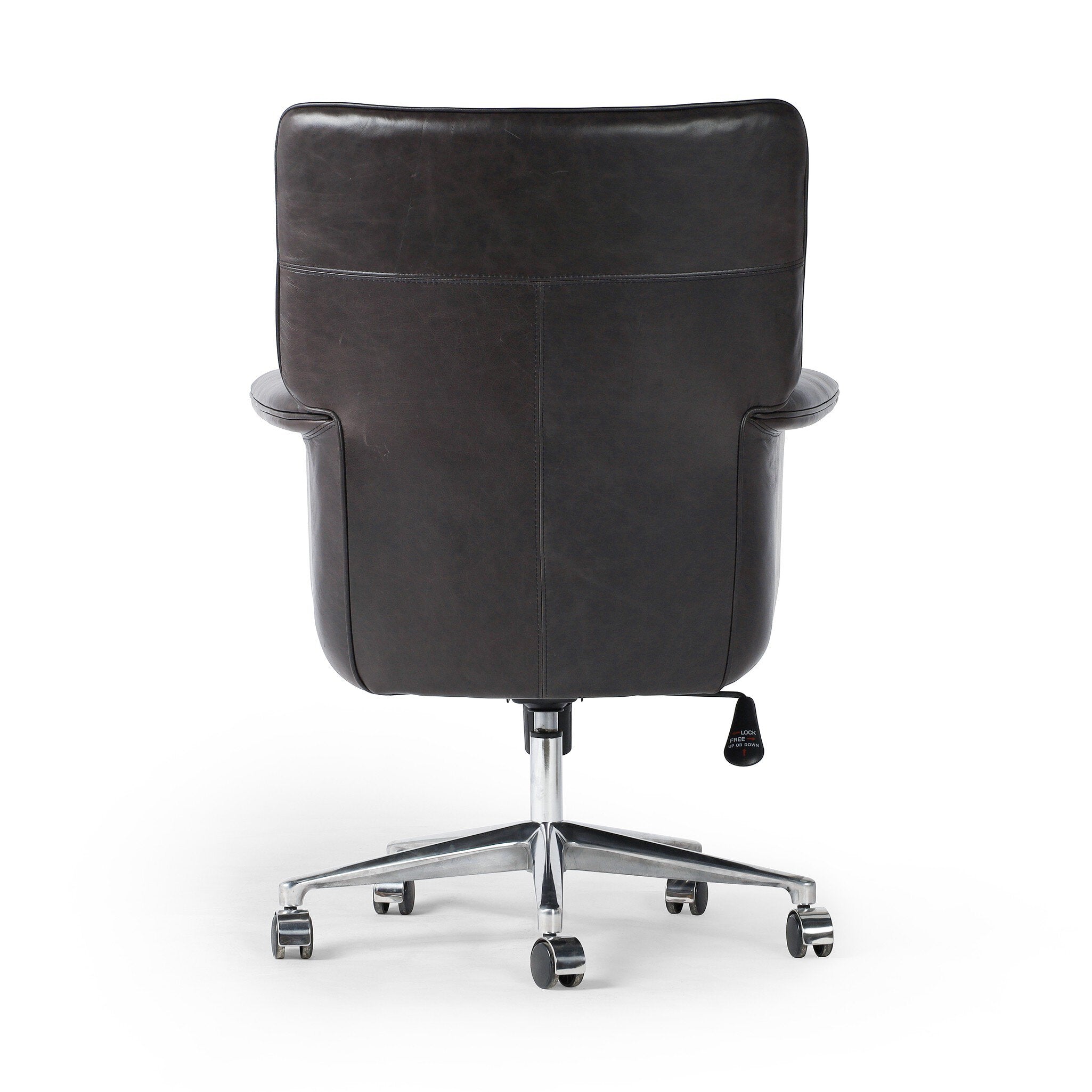 Four Hands Humphrey Desk Chair — Sonoma Black-Polished Aluminum