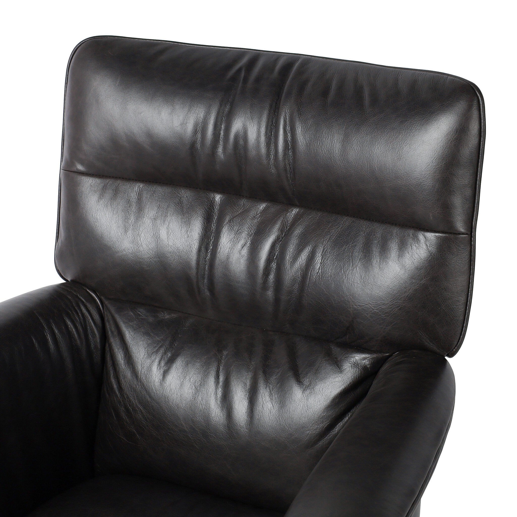 Four Hands Humphrey Desk Chair — Sonoma Black-Polished Aluminum