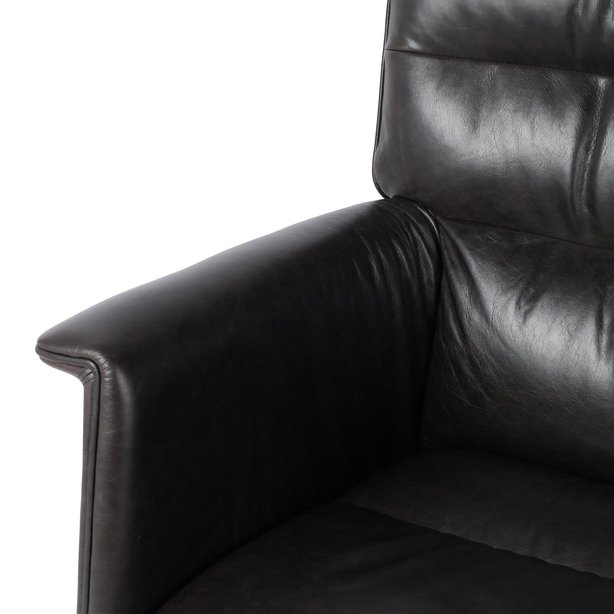 Four Hands Humphrey Desk Chair — Sonoma Black-Polished Aluminum