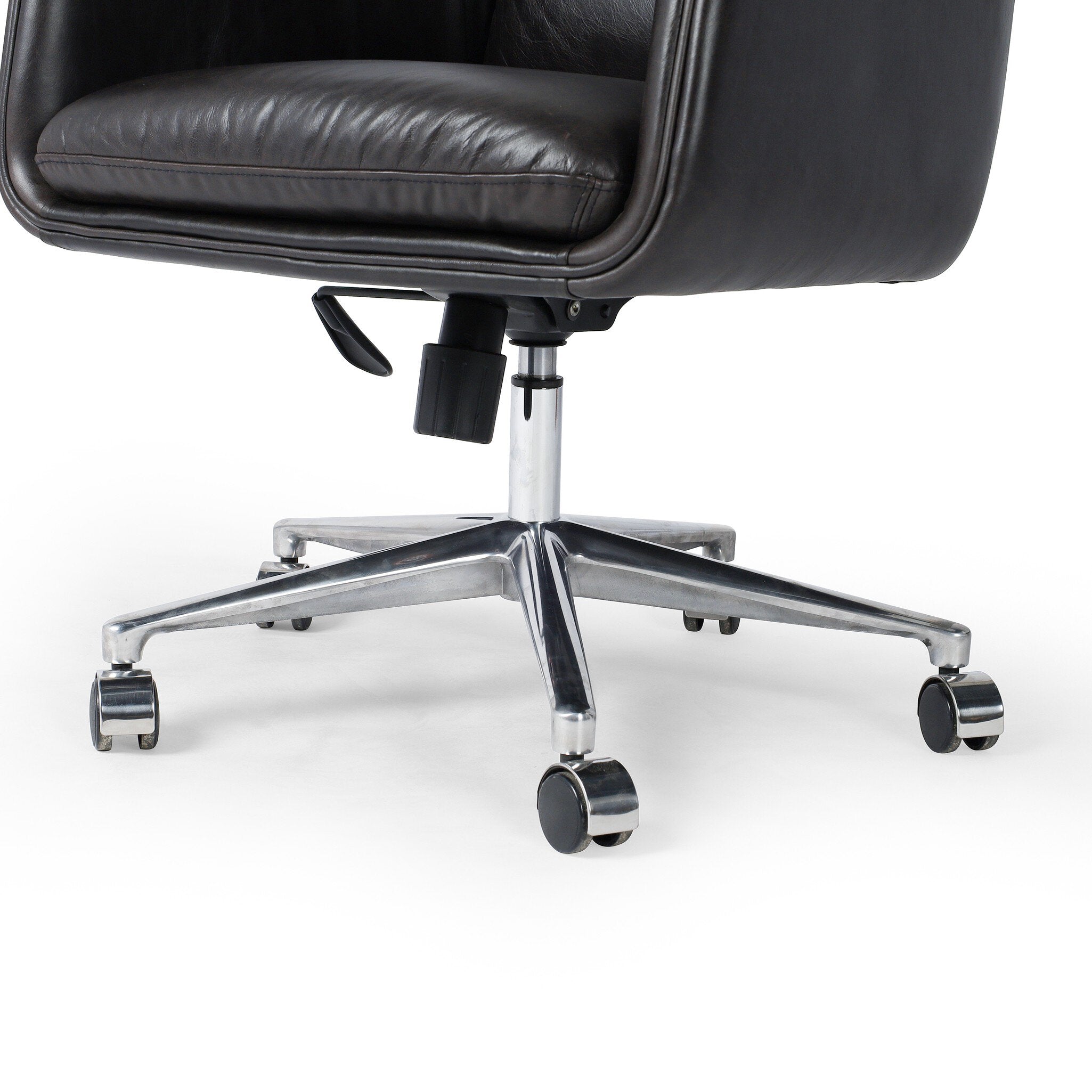 Four Hands Humphrey Desk Chair — Sonoma Black-Polished Aluminum