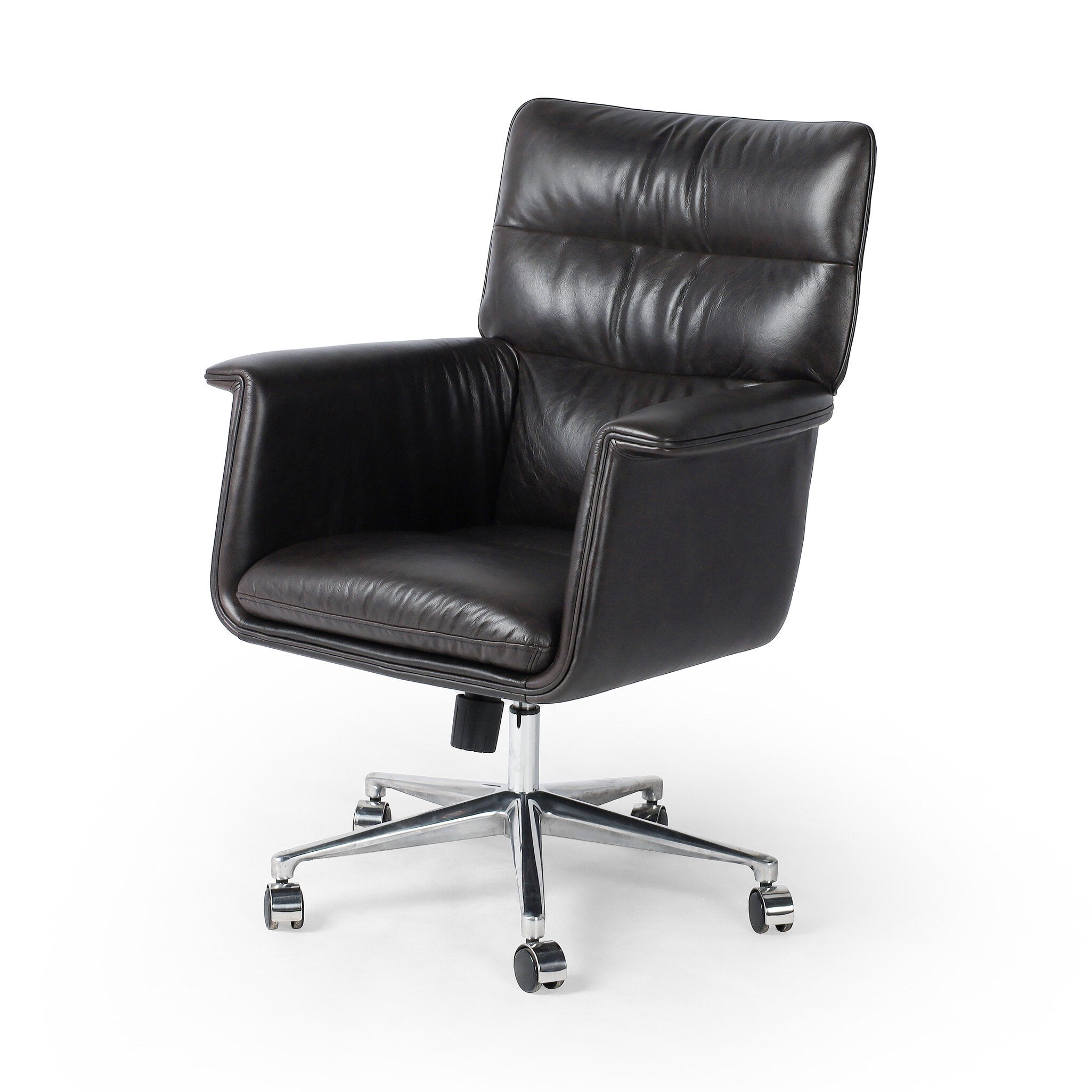 Four Hands Humphrey Desk Chair — Sonoma Black-Polished Aluminum