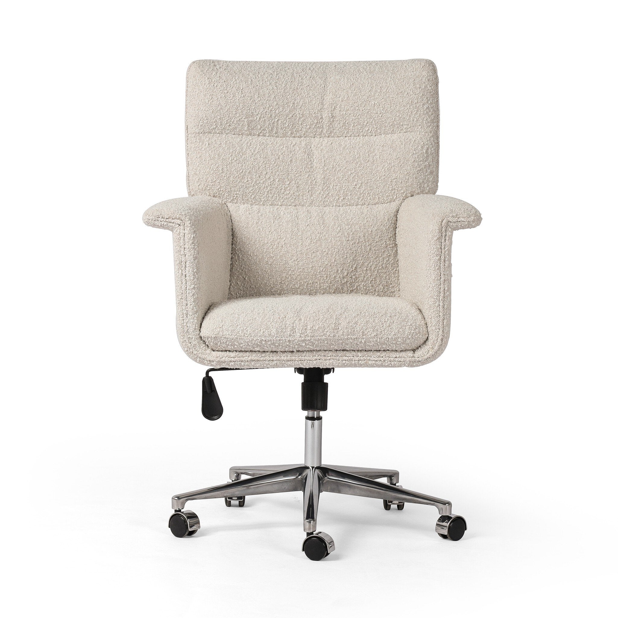 Four Hands Humphrey Desk Chair — Knoll Natural-Polished Aluminum