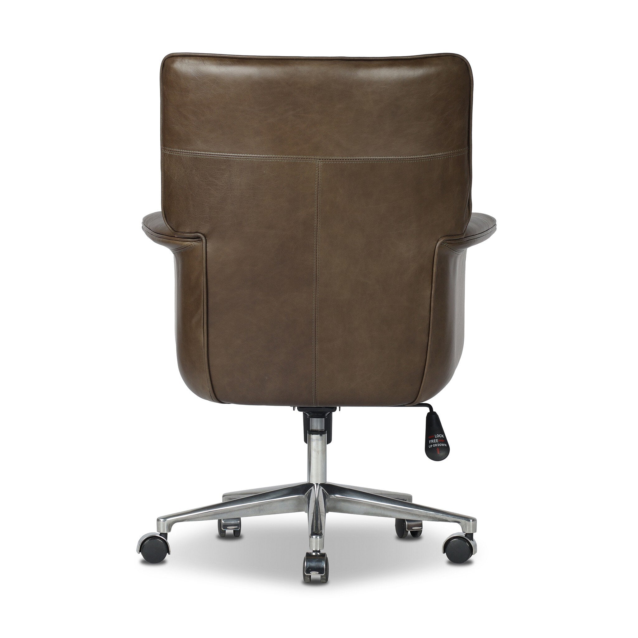 Four Hands Humphrey Desk Chair — Sonoma Olive-Polished Aluminum