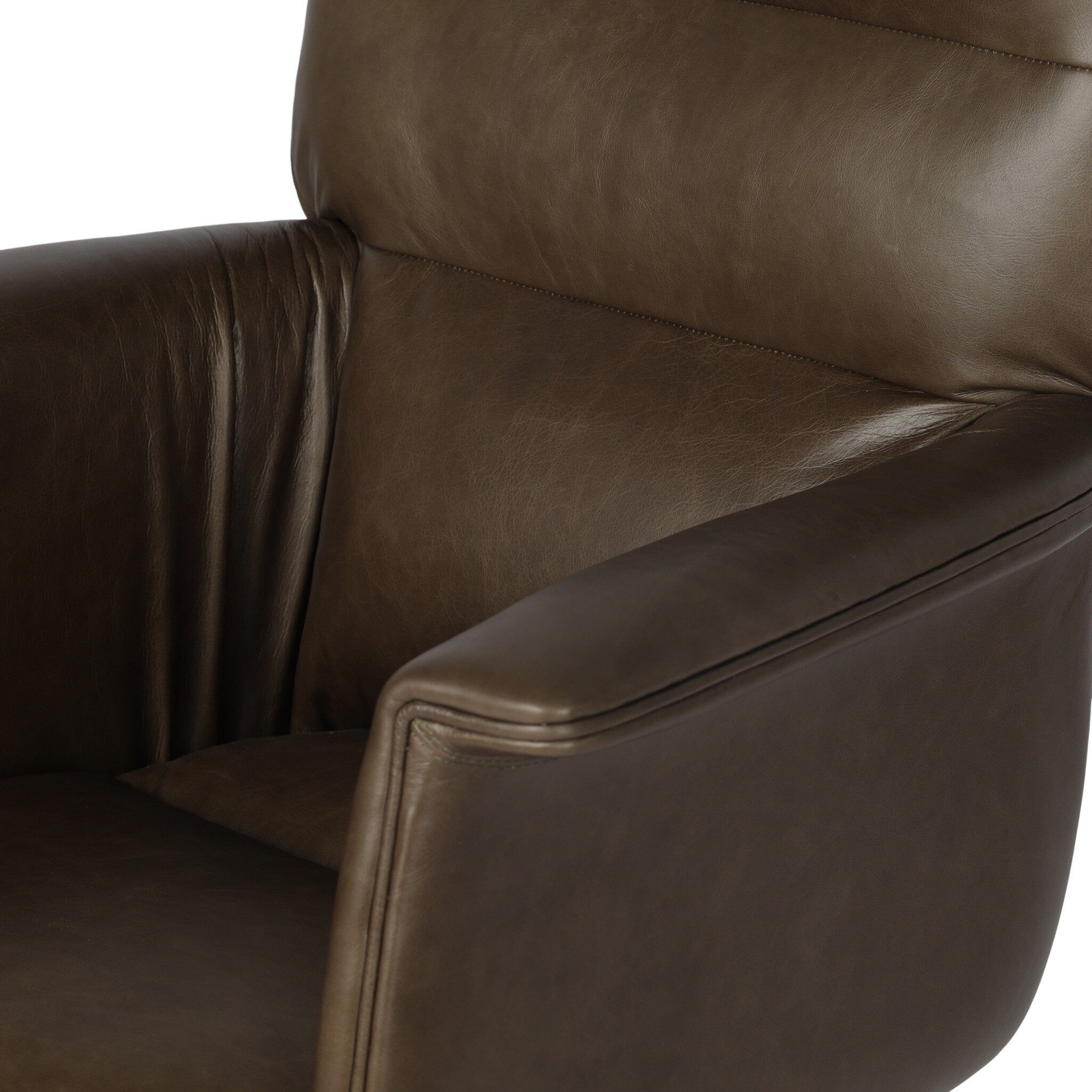 Four Hands Humphrey Desk Chair — Sonoma Olive-Polished Aluminum