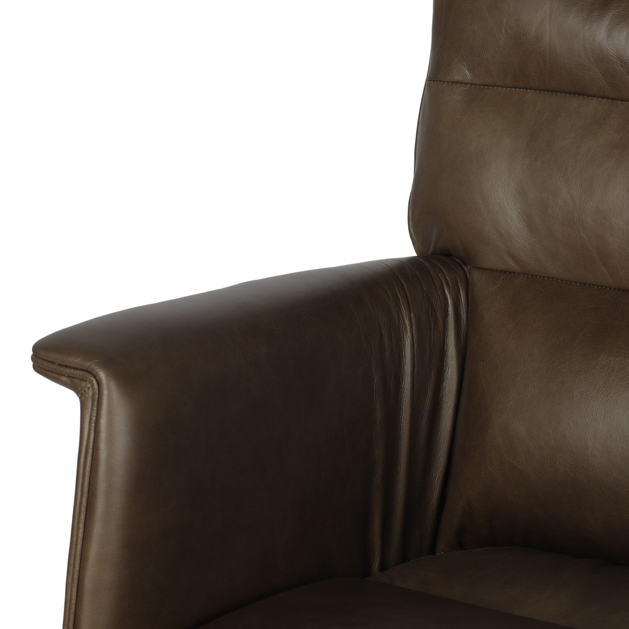 Four Hands Humphrey Desk Chair — Sonoma Olive-Polished Aluminum