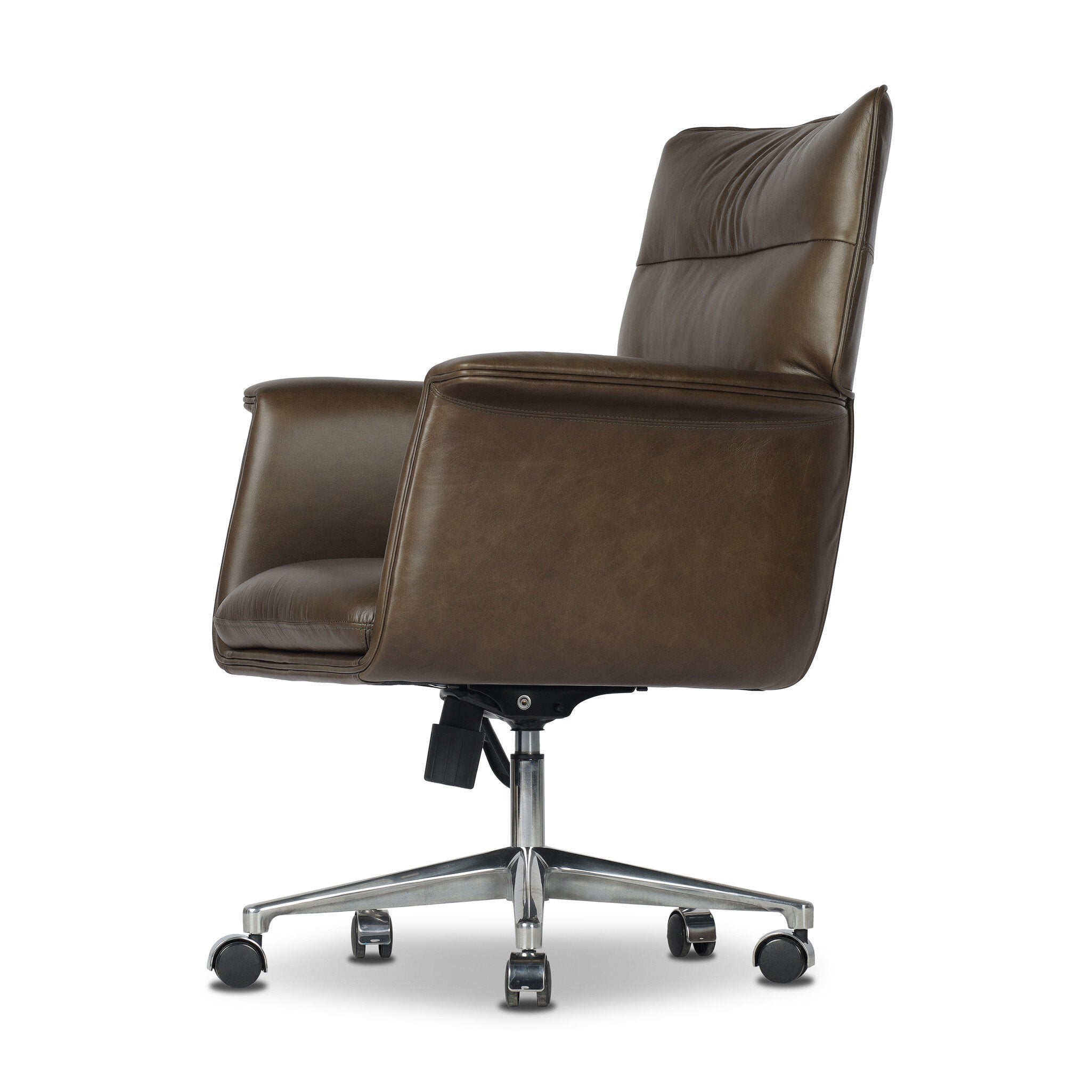 Four Hands Humphrey Desk Chair — Sonoma Olive-Polished Aluminum