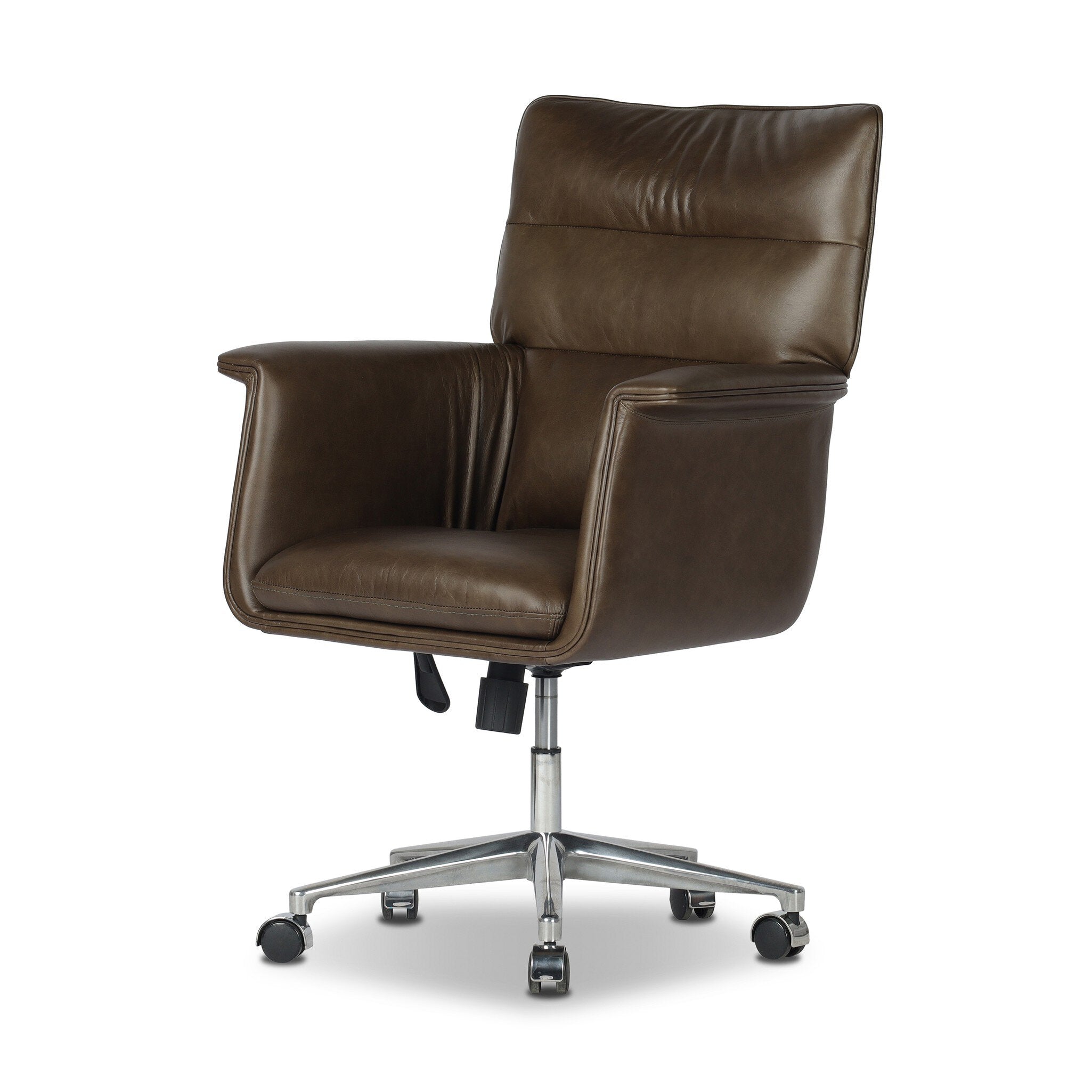Four Hands Humphrey Desk Chair — Sonoma Olive-Polished Aluminum