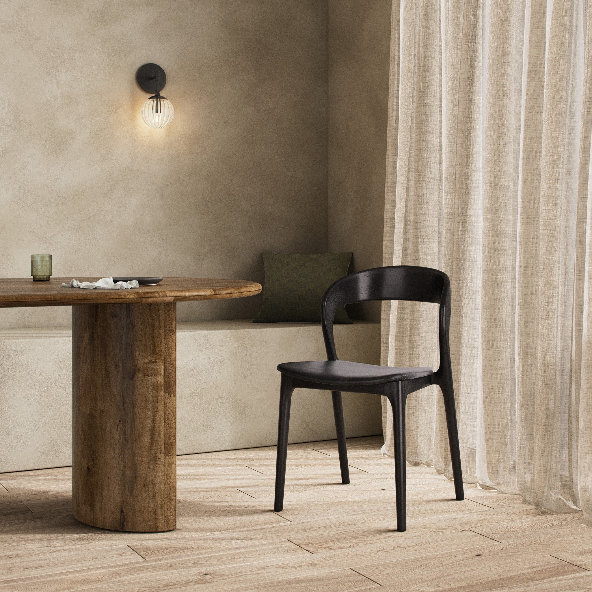 Four Hands Amare Dining Chair — Sonoma Black-Black