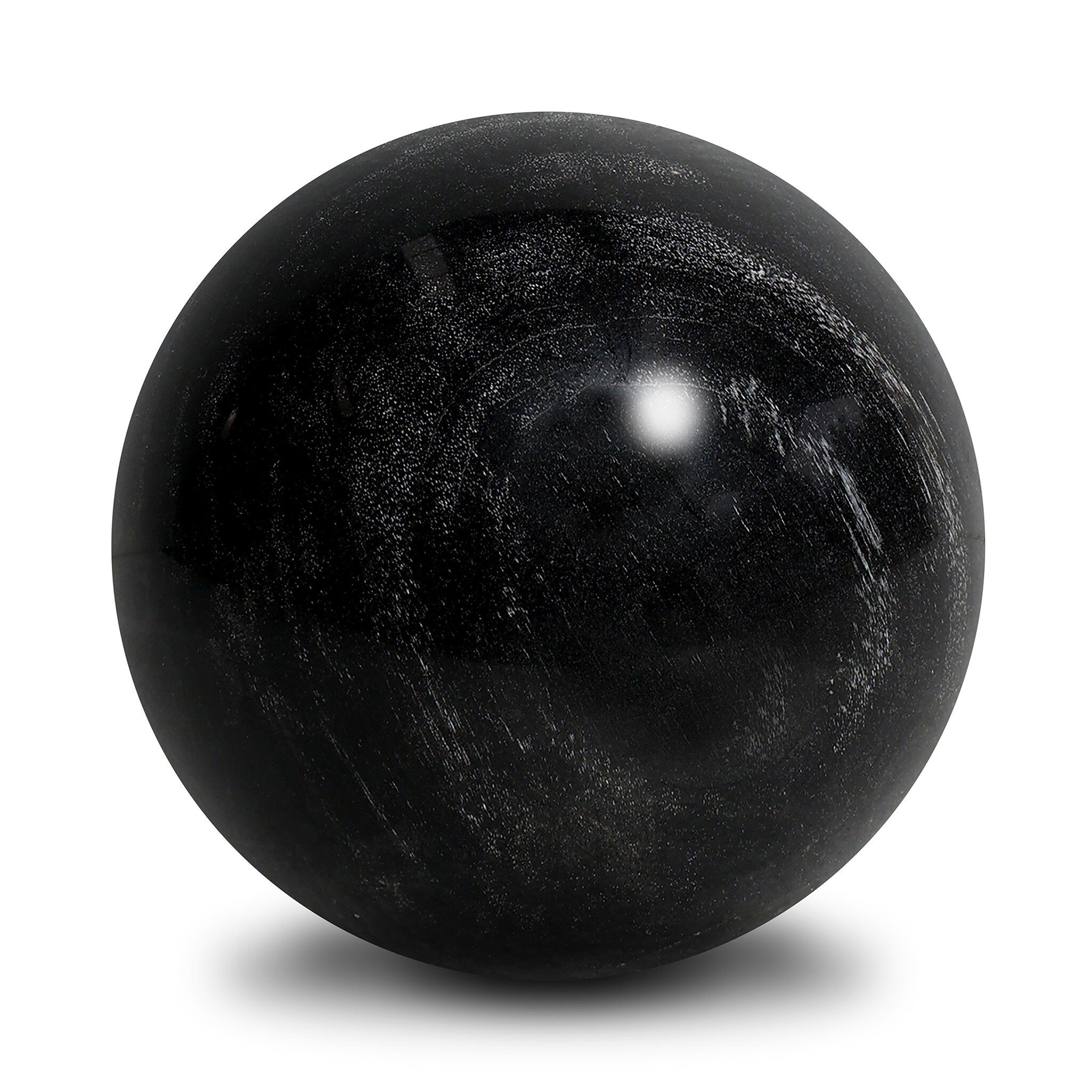 Four Hands Petrified Wood Balls, Set Of 3 — Dark Petrified Wood