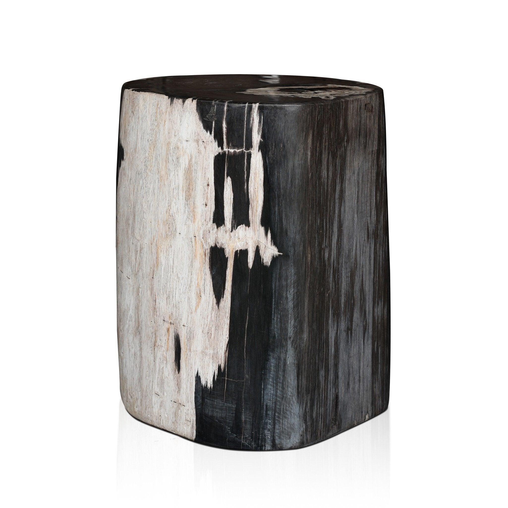 Four Hands Kos End Table — Dark Petrified Wood