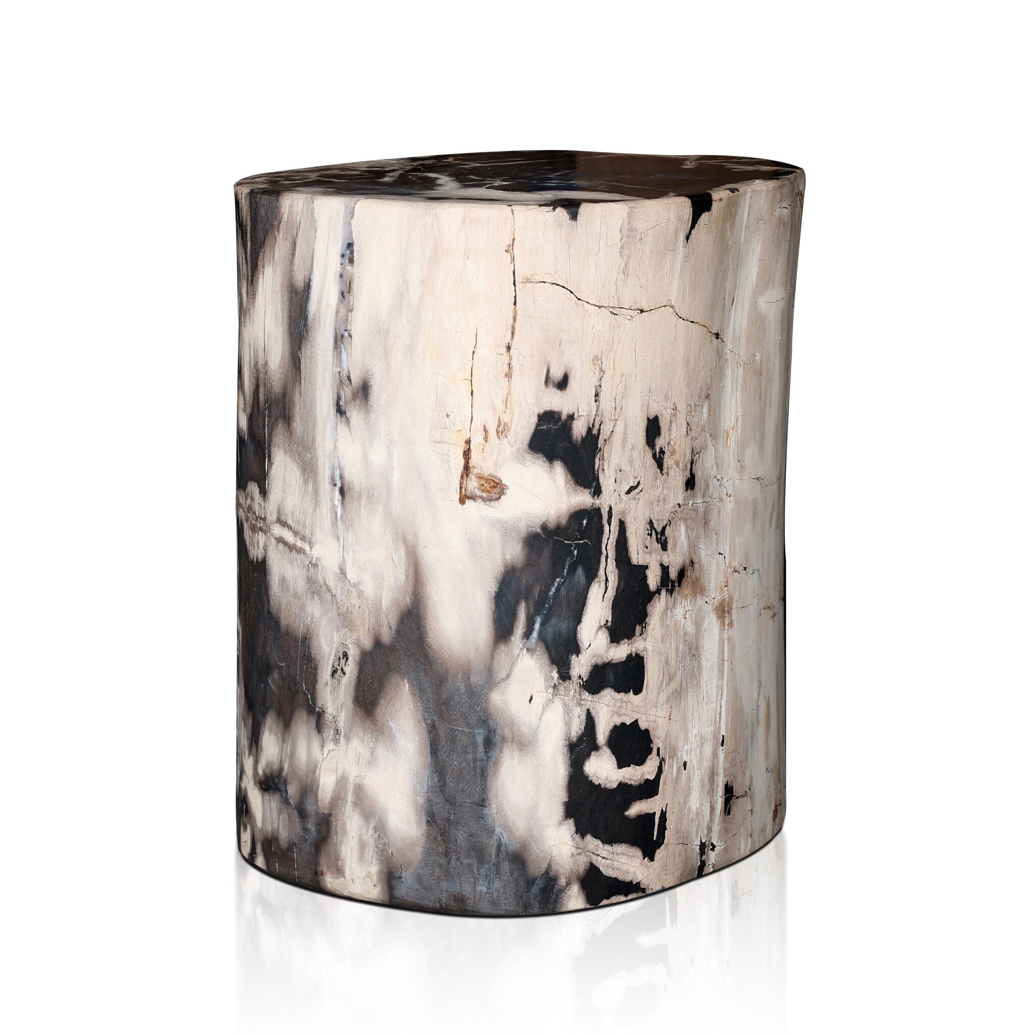 Four Hands Kos End Table — Light Petrified Wood