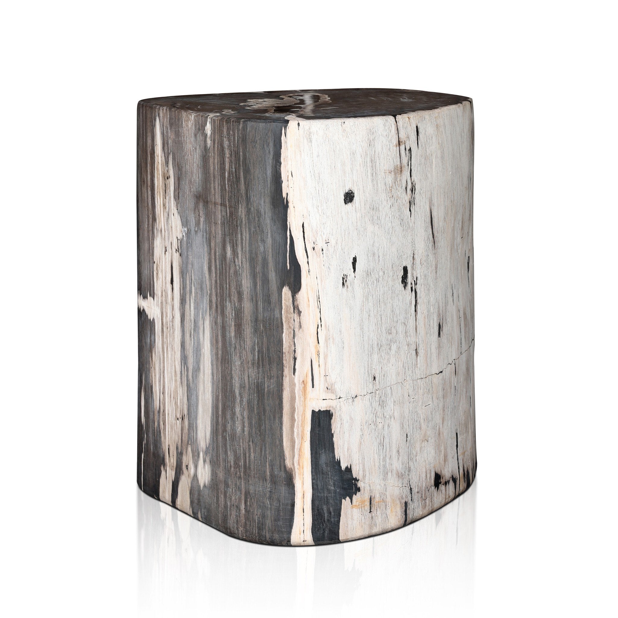 Four Hands Kos End Table — Light Petrified Wood