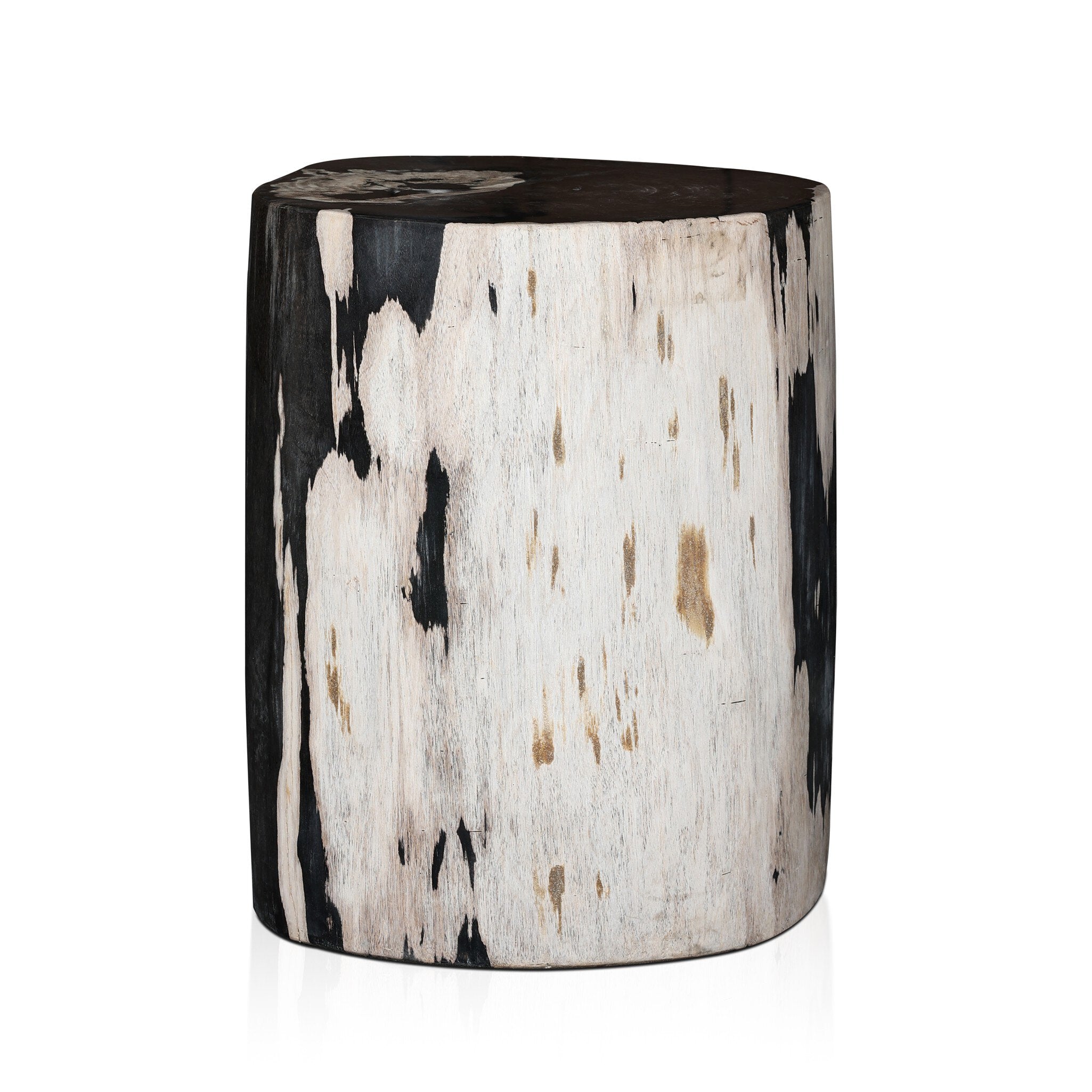 Four Hands Kos End Table — Light Petrified Wood