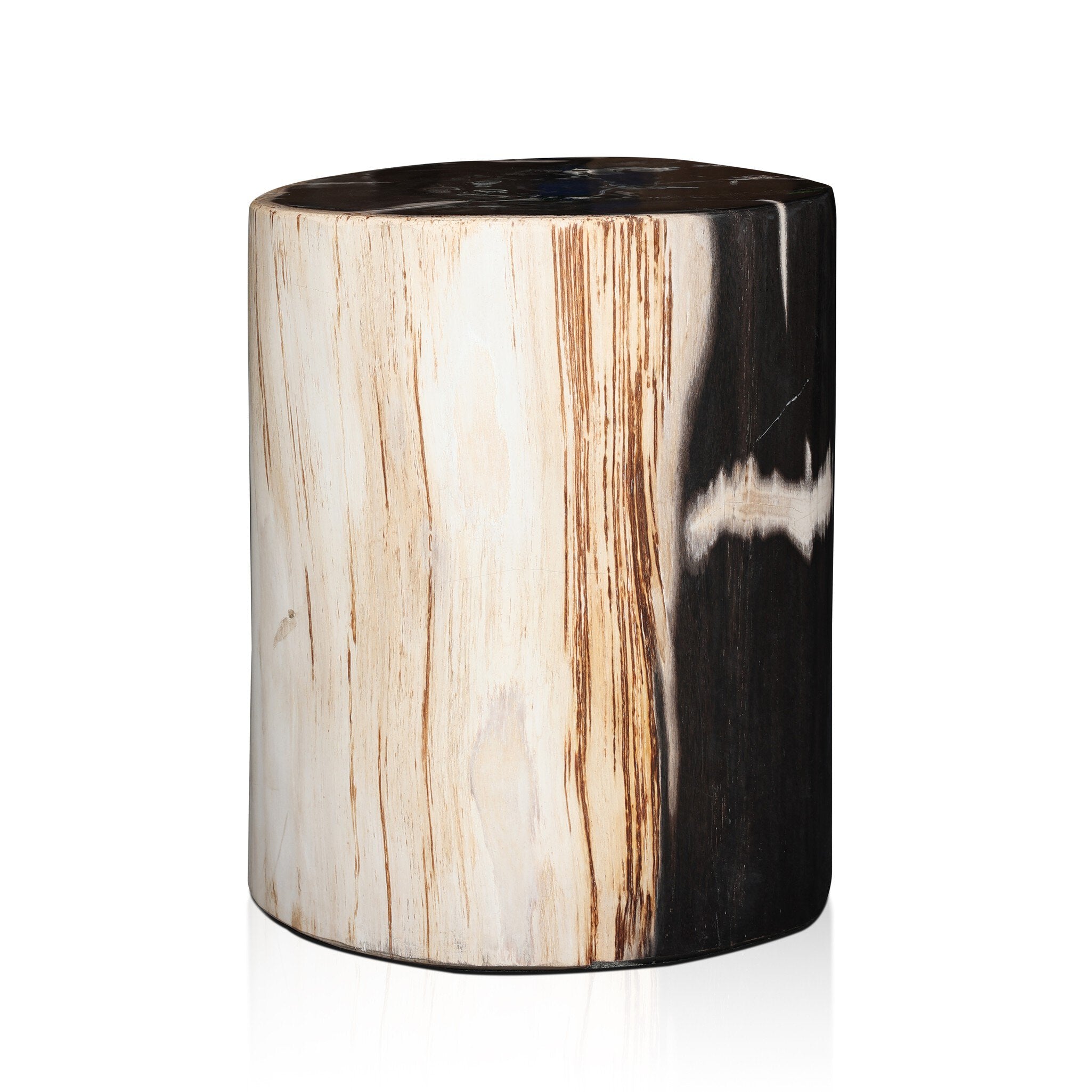 Four Hands Kos End Table — Light Petrified Wood