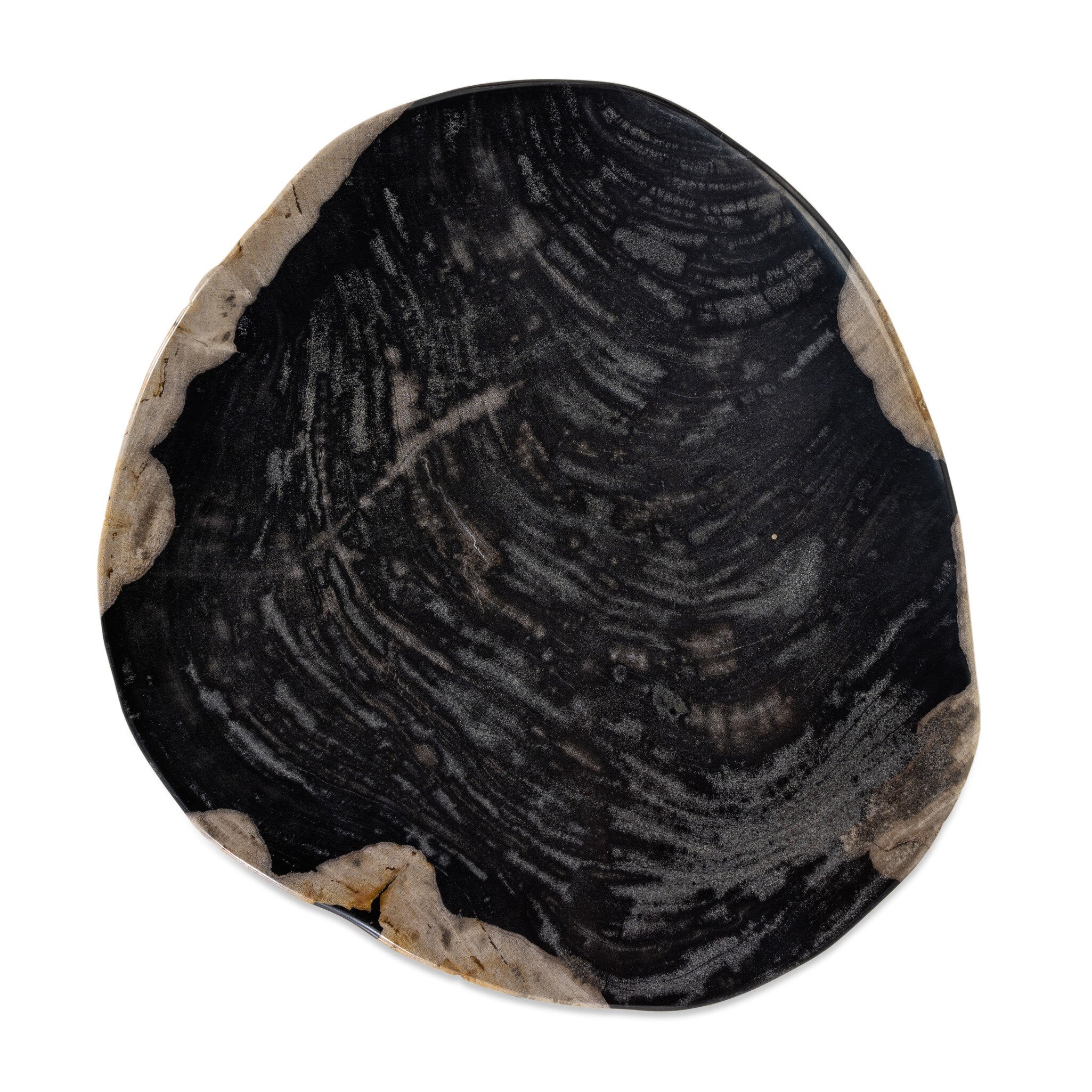 Four Hands Kos End Table — Light Petrified Wood