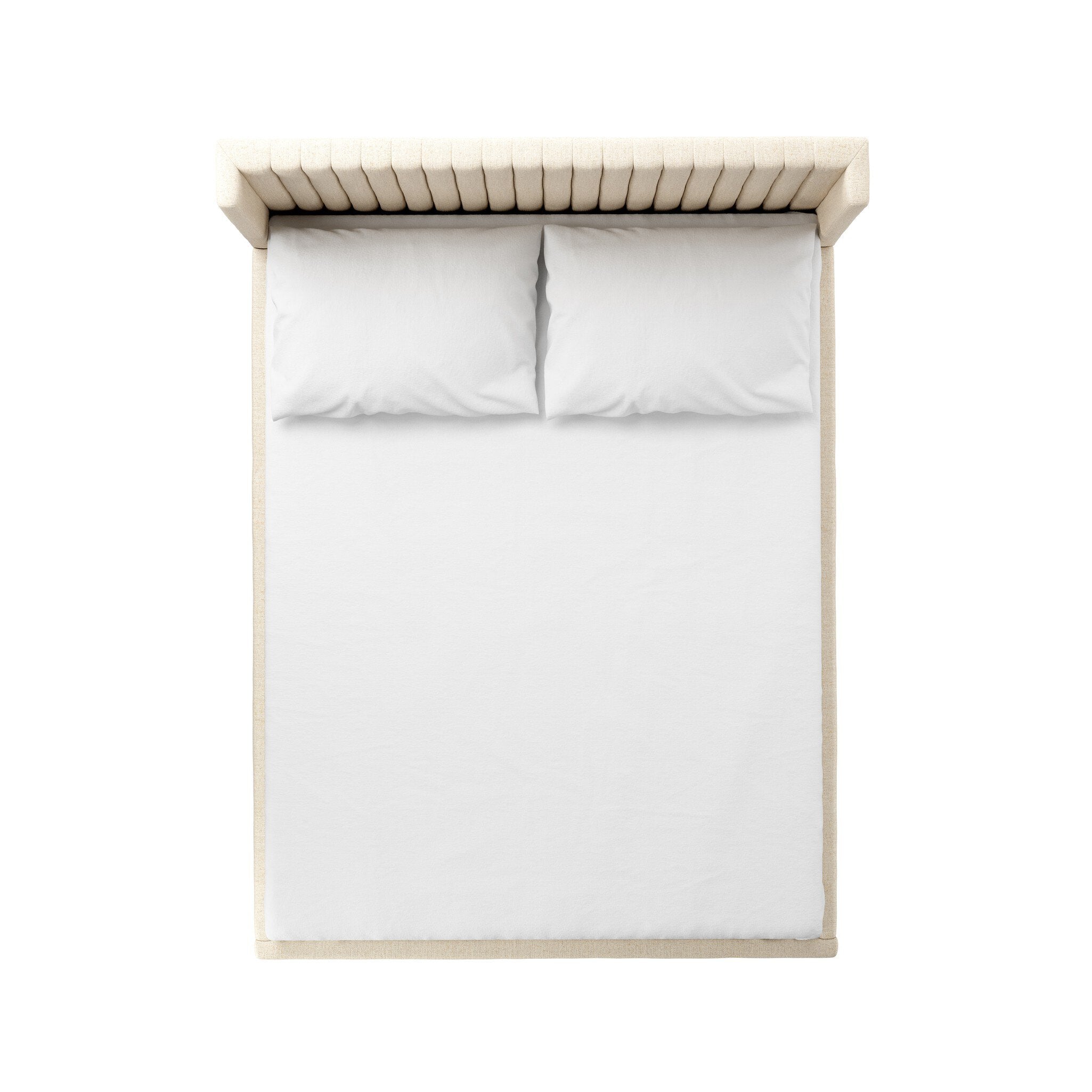 Four Hands Montgomery Bed — Thames Cream-Weathered Sepia-Queen