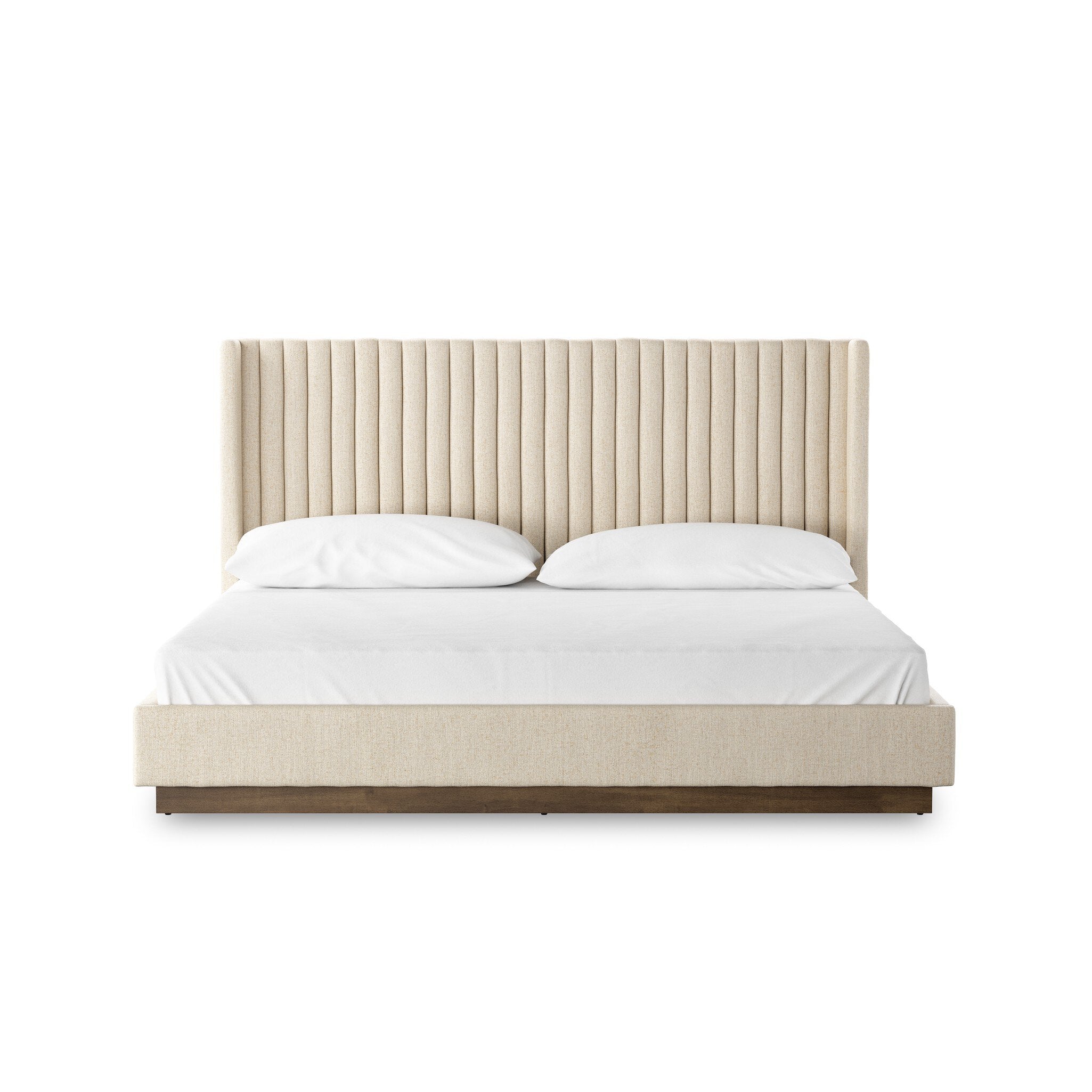 Four Hands Montgomery Bed — Thames Cream-Weathered Sepia-King