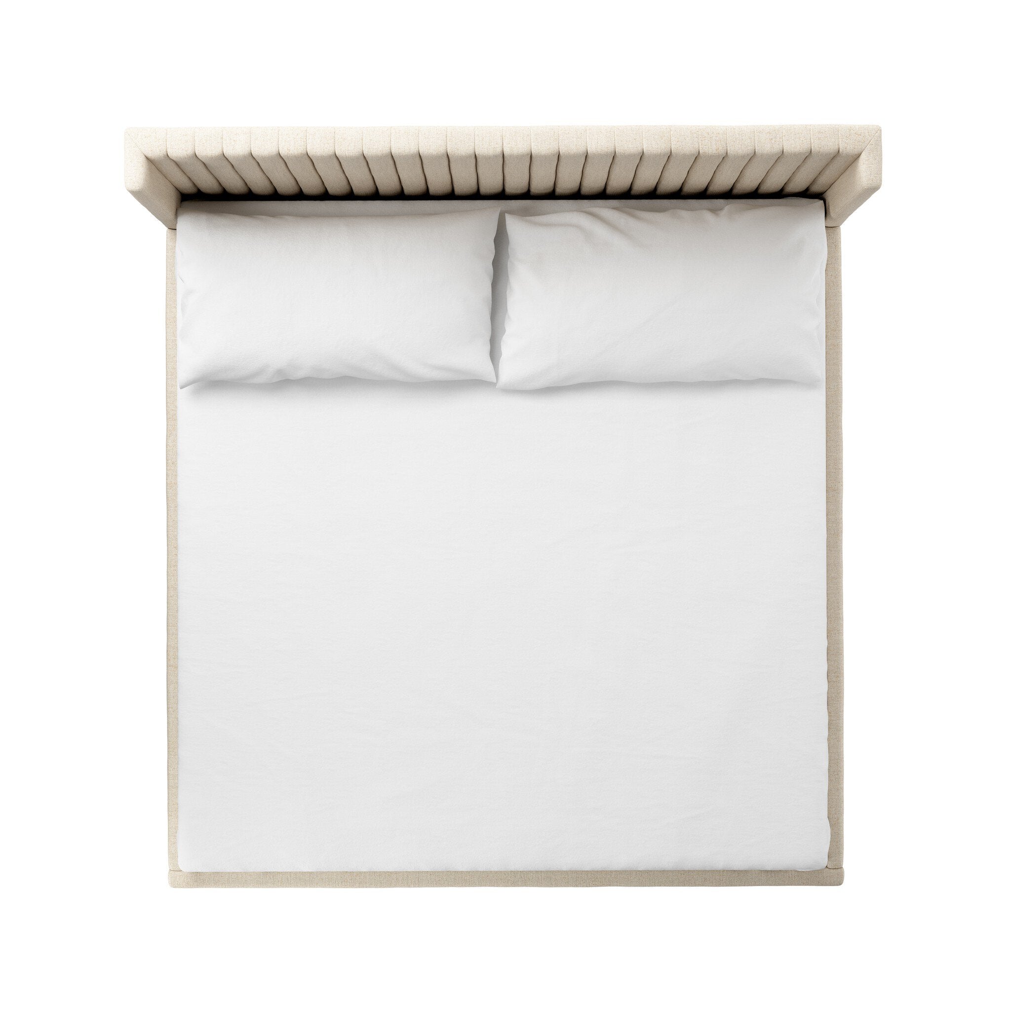 Four Hands Montgomery Bed — Thames Cream-Weathered Sepia-King