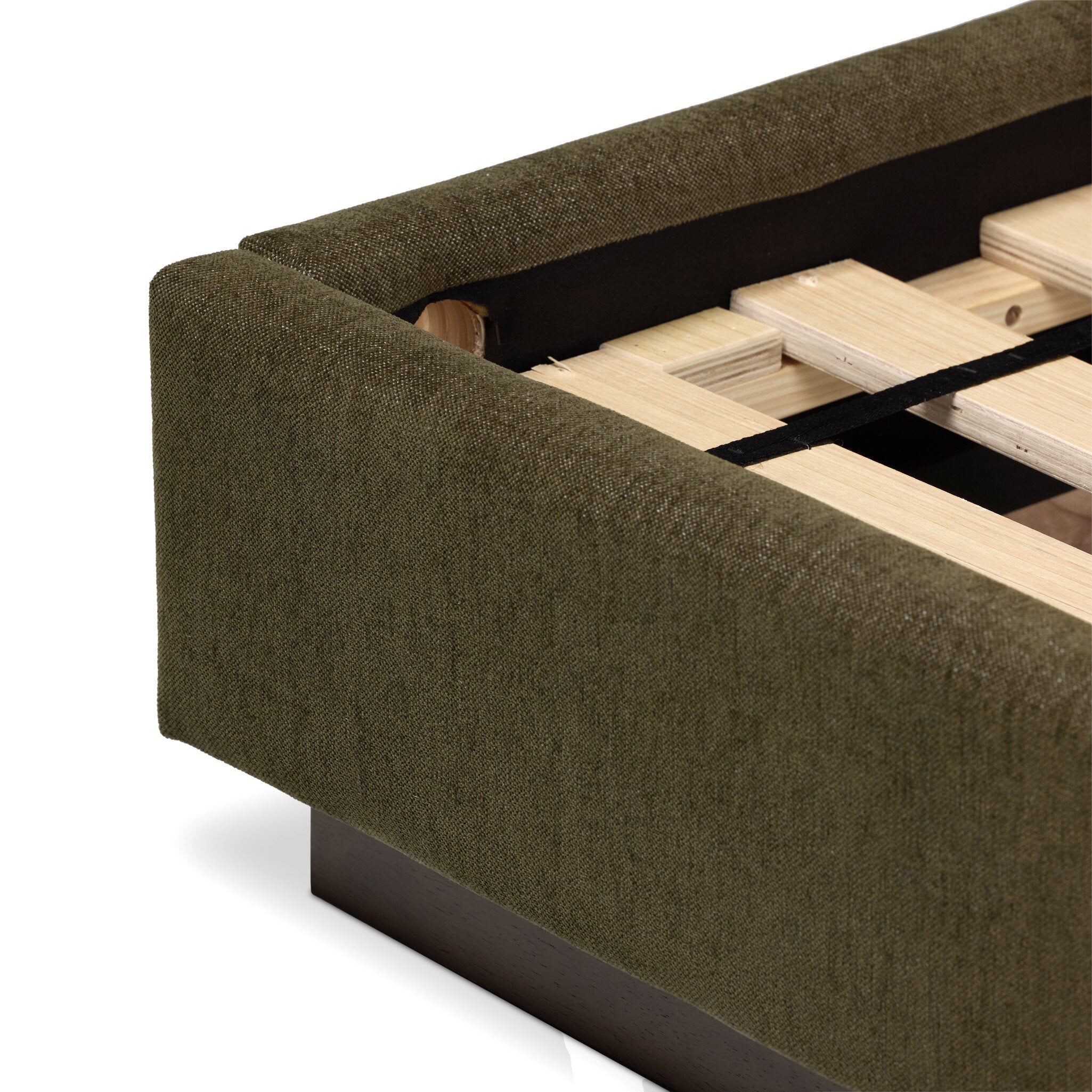 Four Hands Montgomery Bed — Sutton Olive-Almond-Queen
