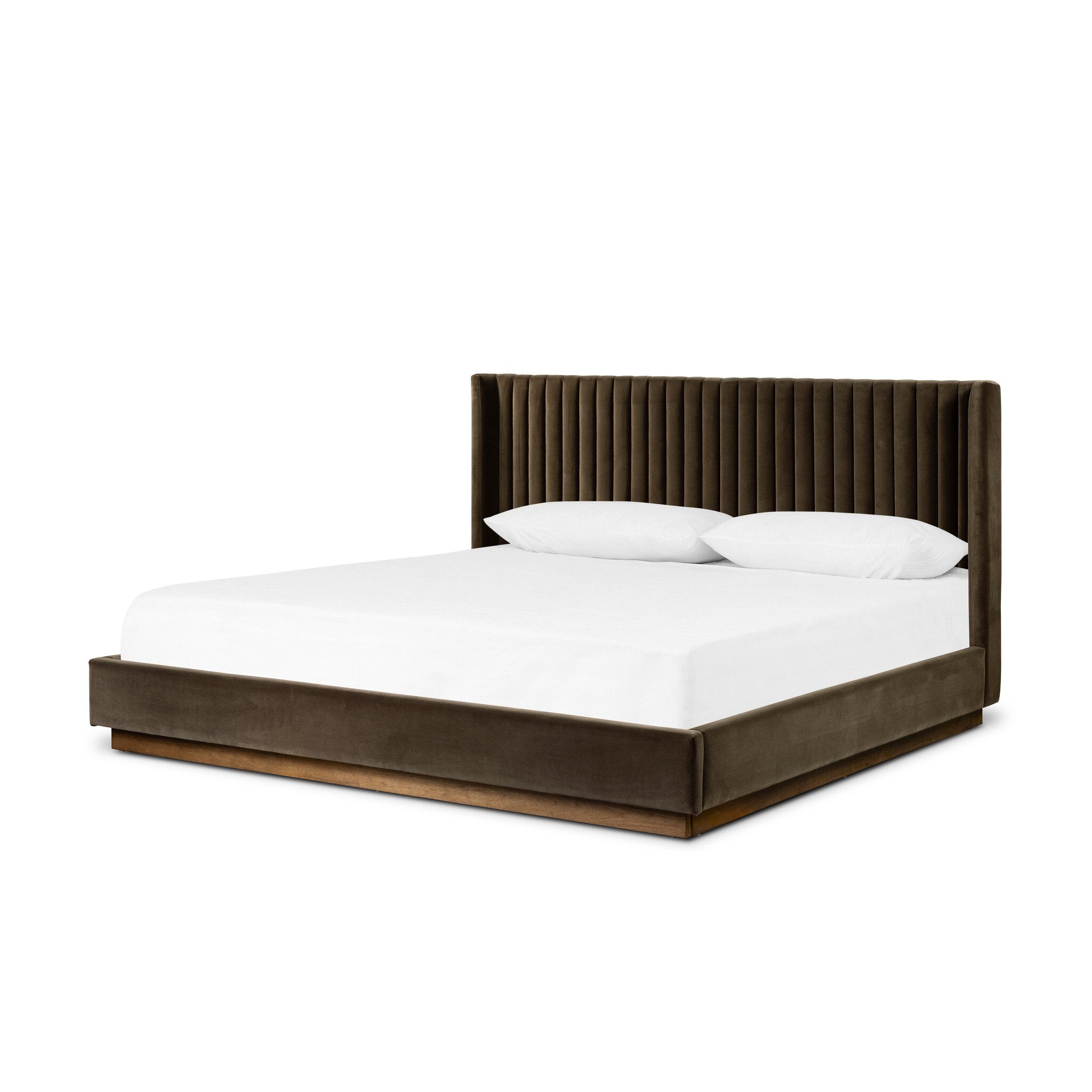 Four Hands Montgomery Bed — Surrey Mink-Weathered Sepia-King