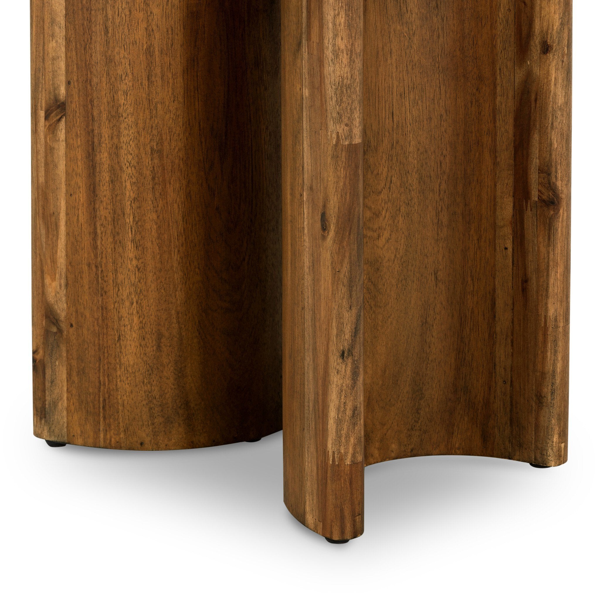 Four Hands Paden End Table — Seasoned Brown Acacia-Seasoned Brown Acacia Solid