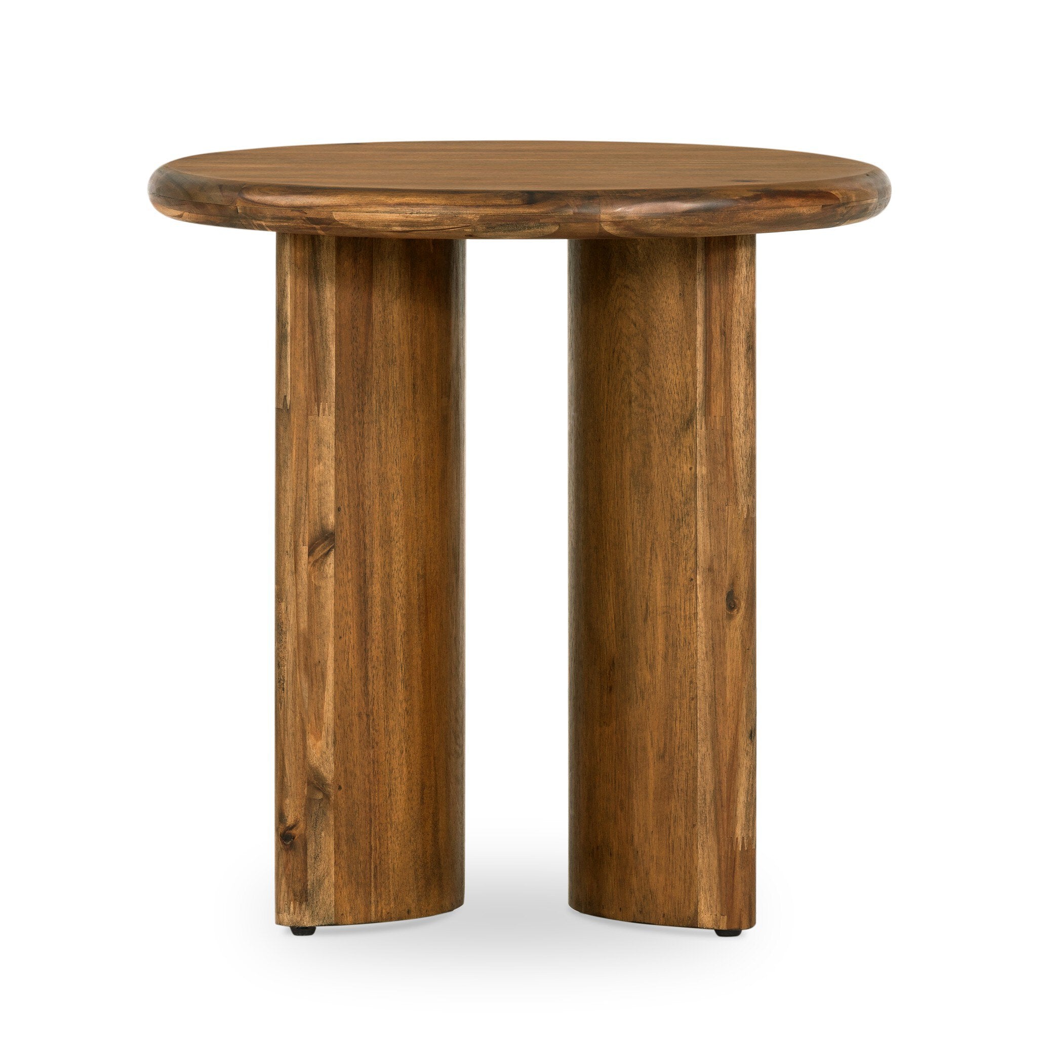 Four Hands Paden End Table — Seasoned Brown Acacia-Seasoned Brown Acacia Solid