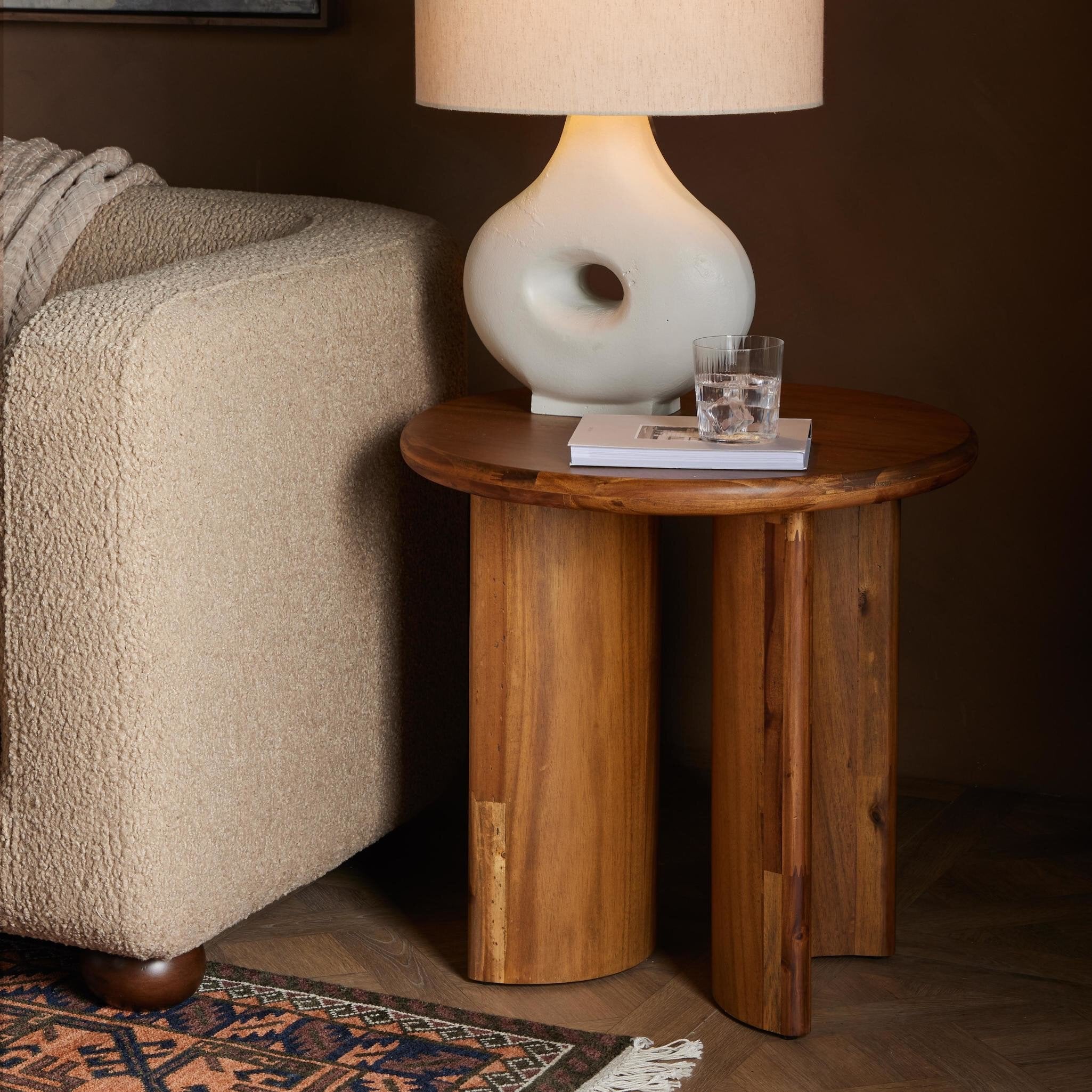 Four Hands Paden End Table — Sandy Acacia