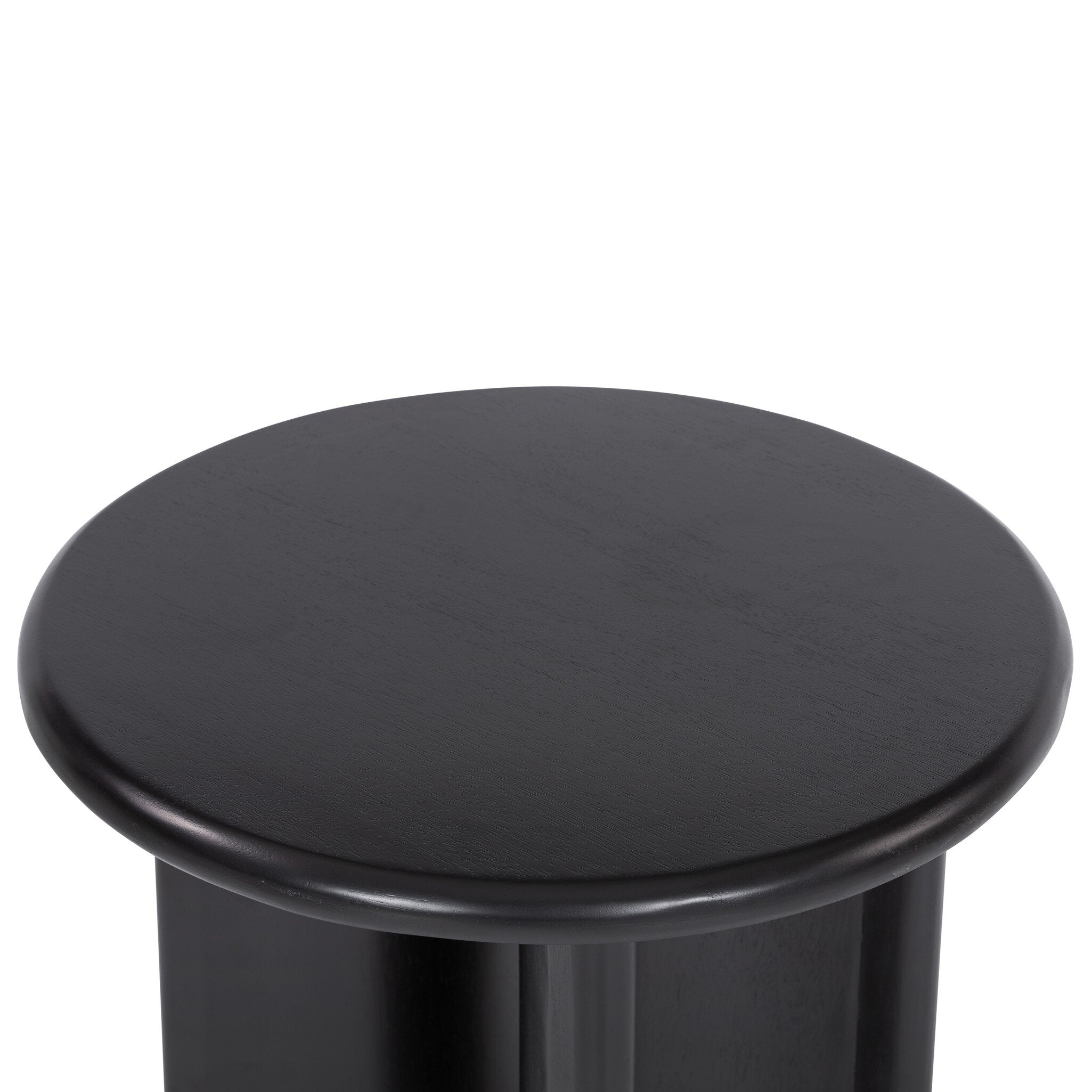 Four Hands Paden End Table — Aged Black Acacia-Aged Black Acacia Solid