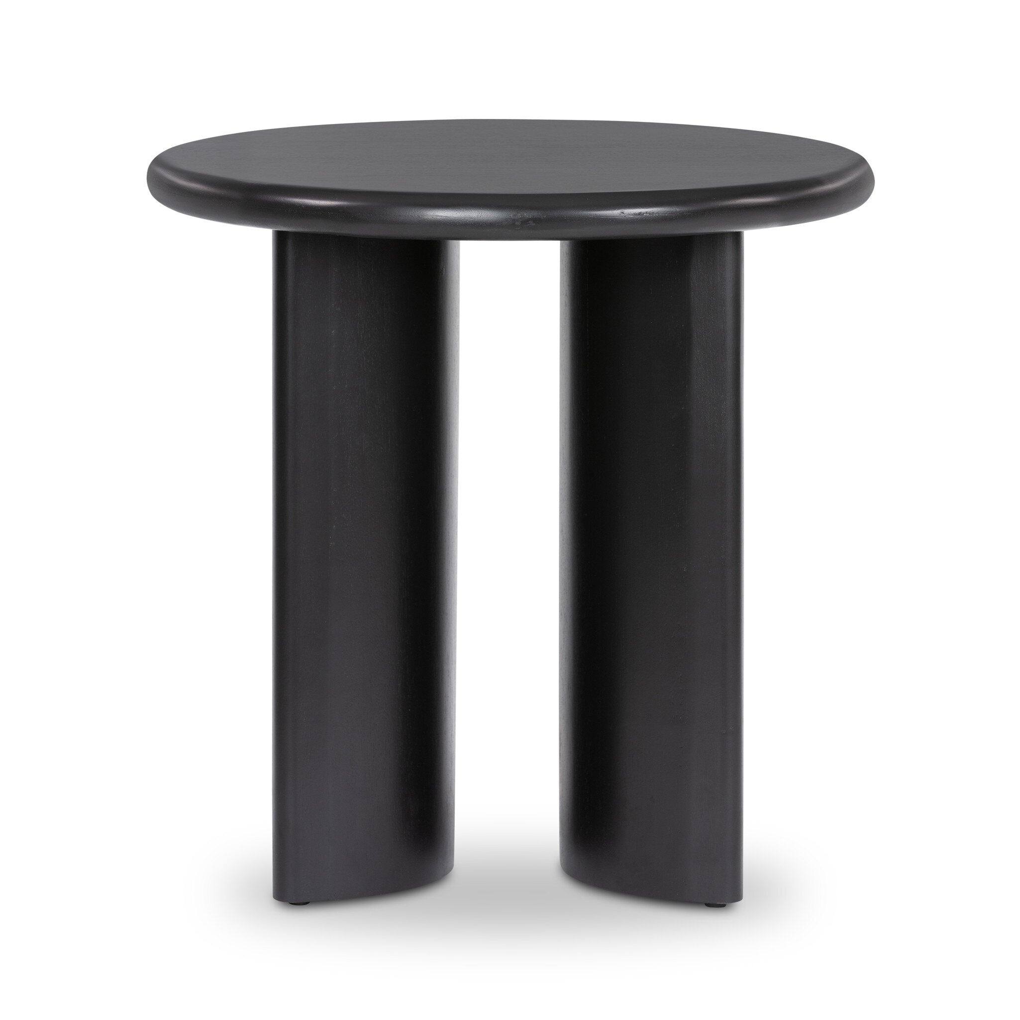 Four Hands Paden End Table — Aged Black Acacia-Aged Black Acacia Solid