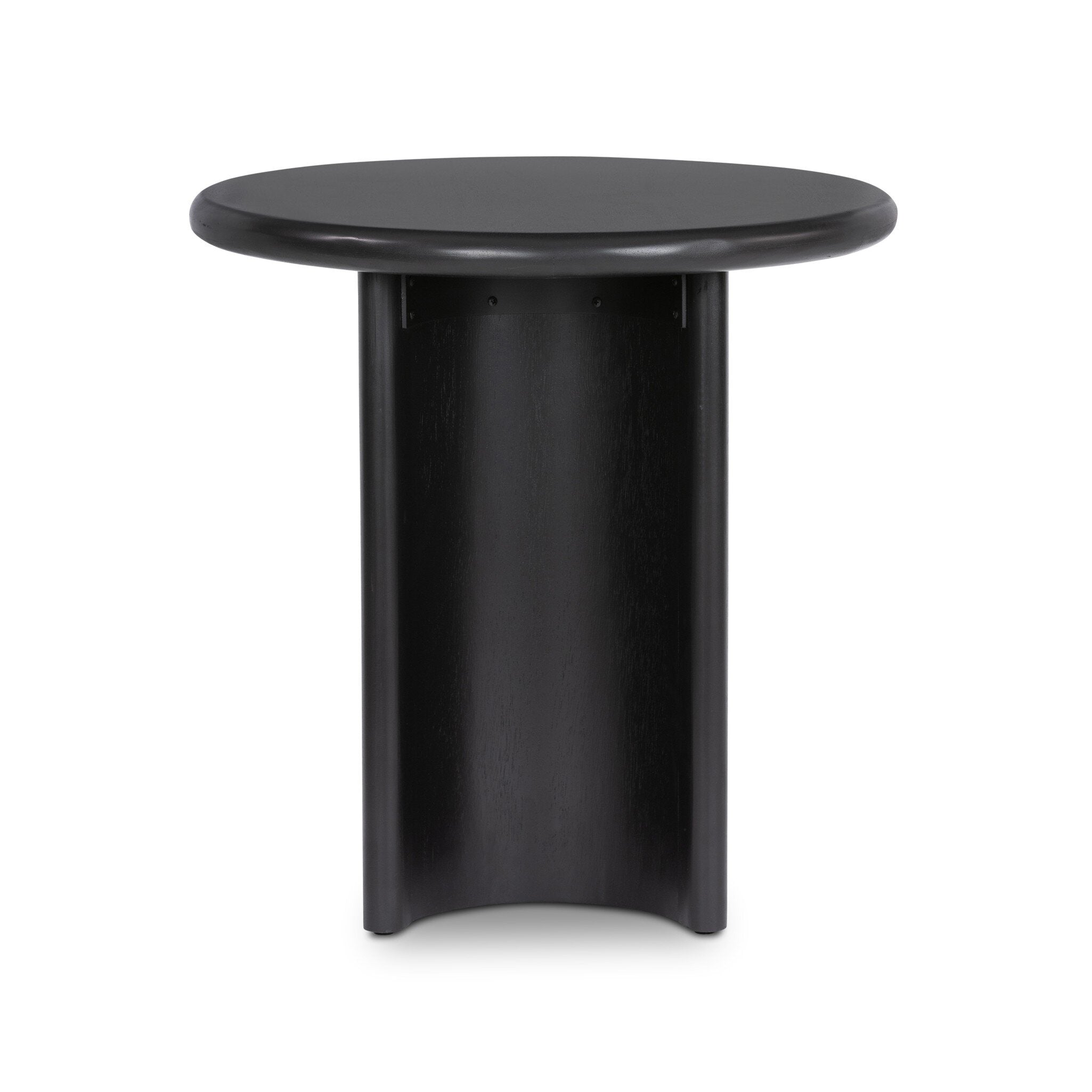 Four Hands Paden End Table — Aged Black Acacia-Aged Black Acacia Solid