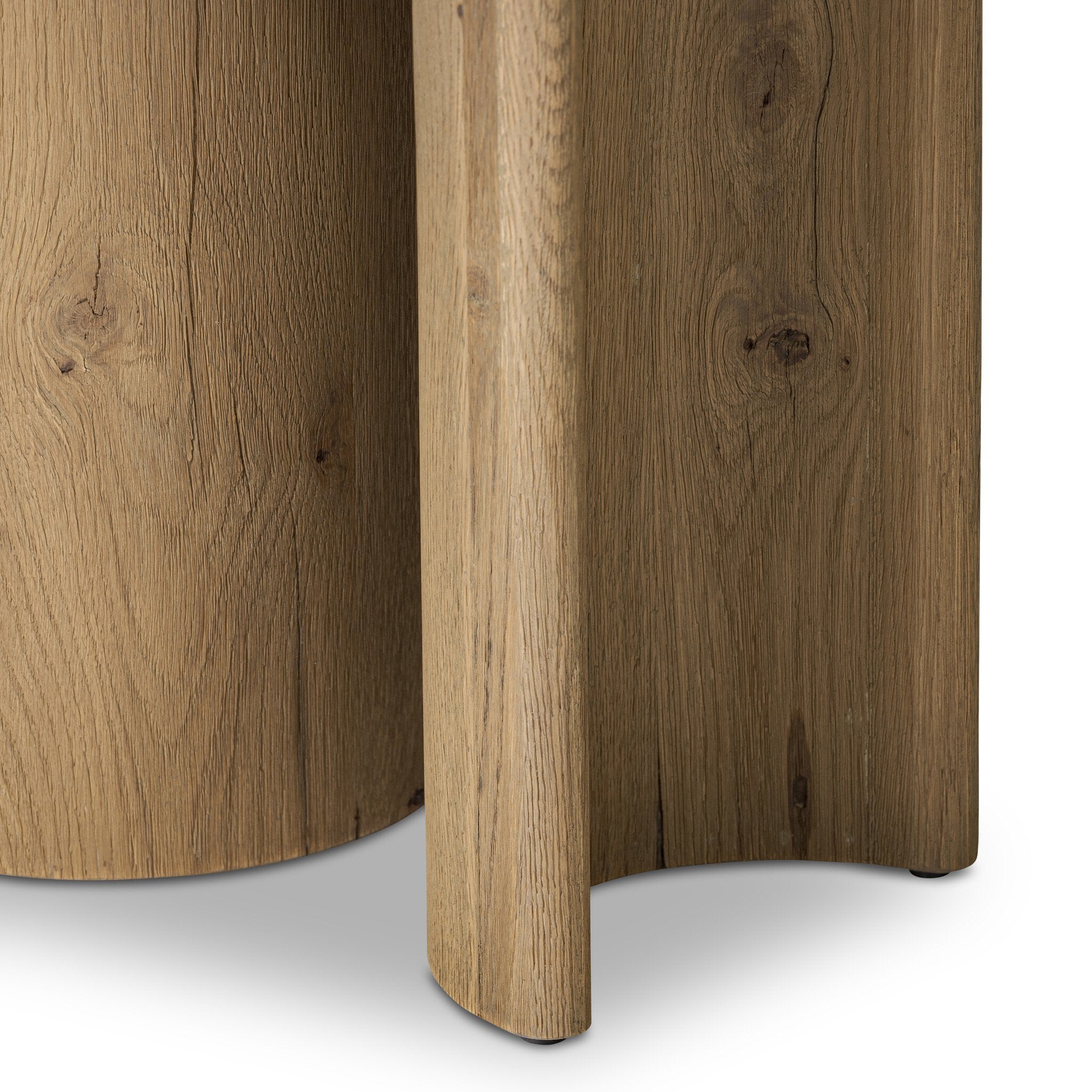 Four Hands Paden End Table — Worn Oak-Worn Oak Veneer