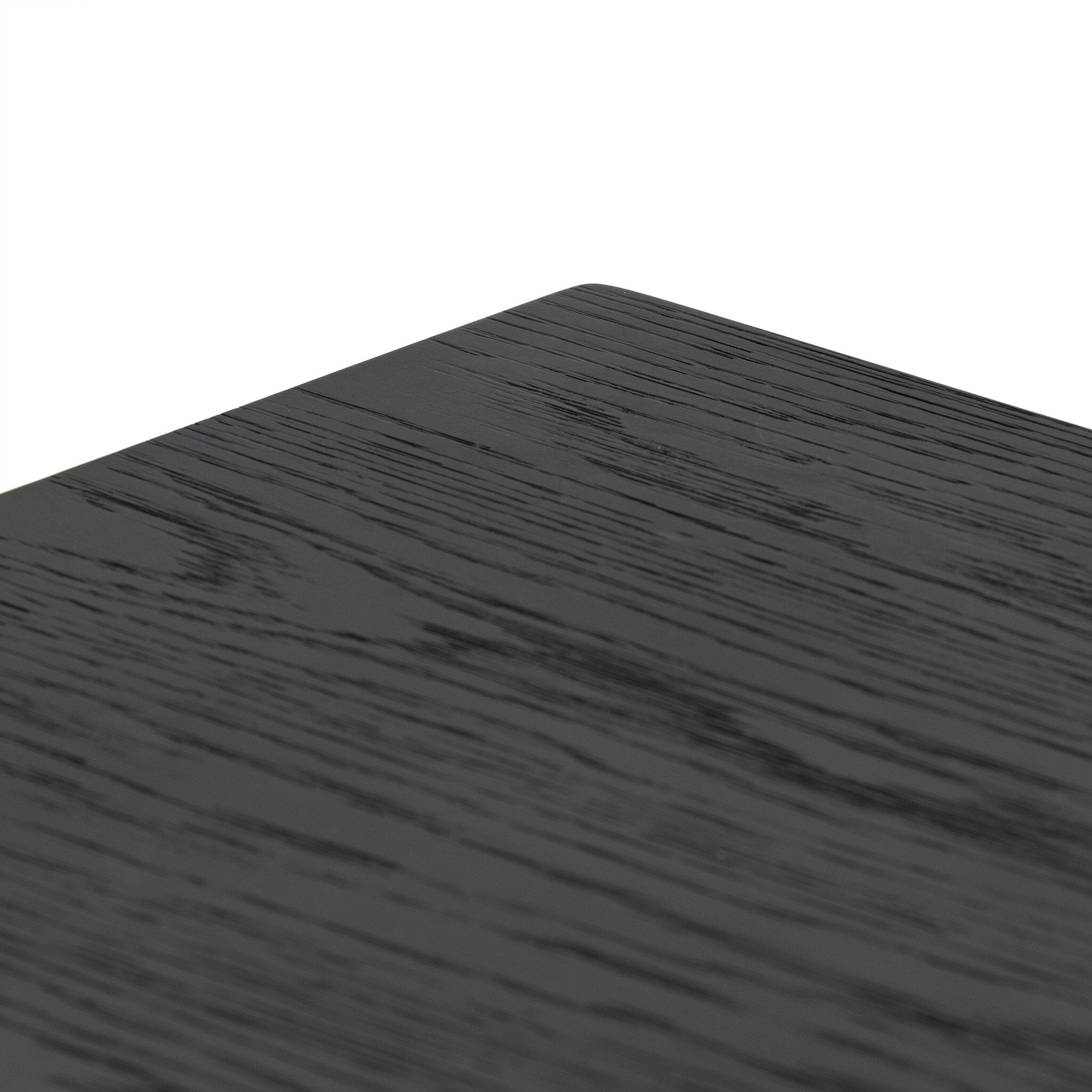 Four Hands Millie Small Cabinet — Drifted Matte Black-Drifted Oak Veneer-Antique Pewter