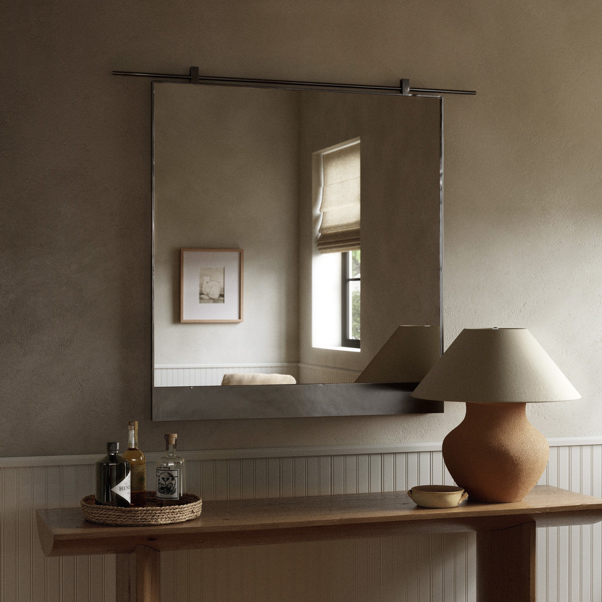 Four Hands Chico Small Mirror — Antiqued Iron-Mirror