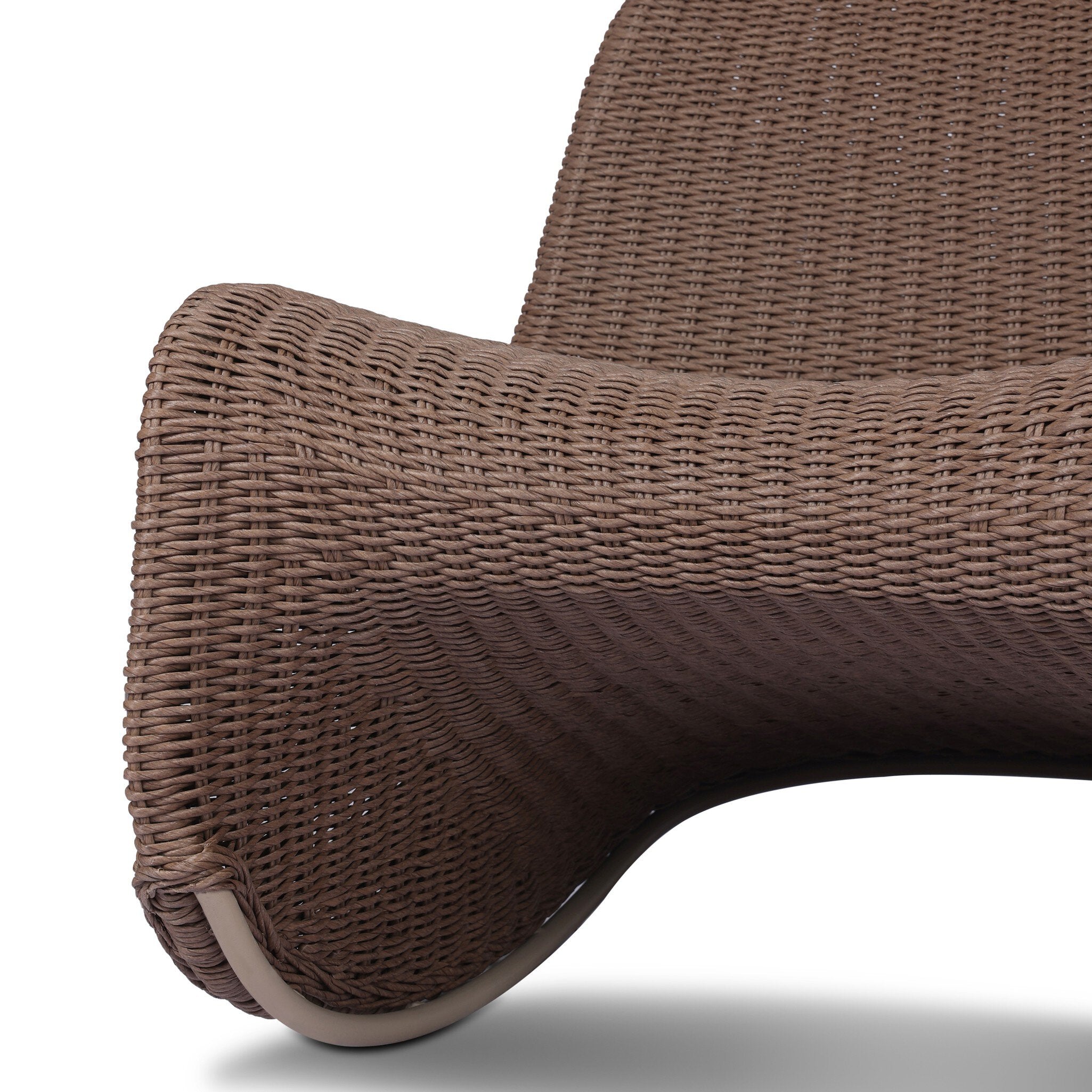 Four Hands Portia Outdoor Rocking Chair — Tanned Weave