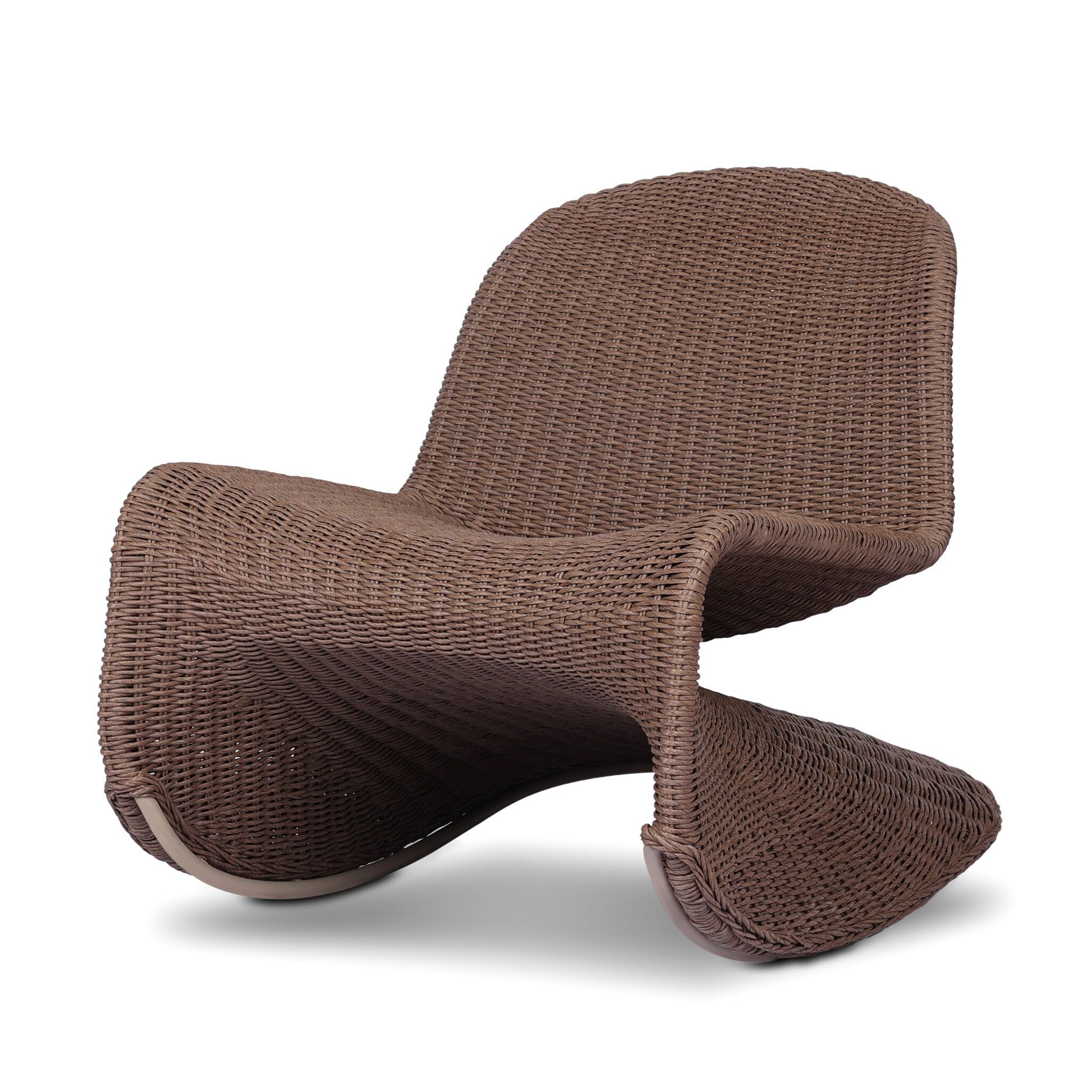 Four Hands Portia Outdoor Rocking Chair — Tanned Weave